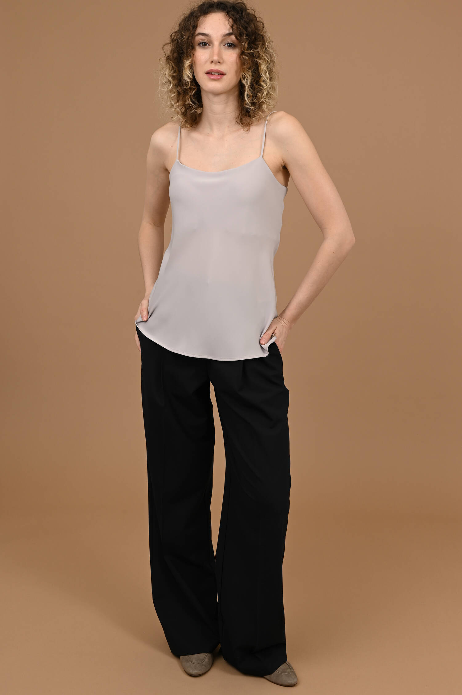 Satin Camisole in Chantillygrau