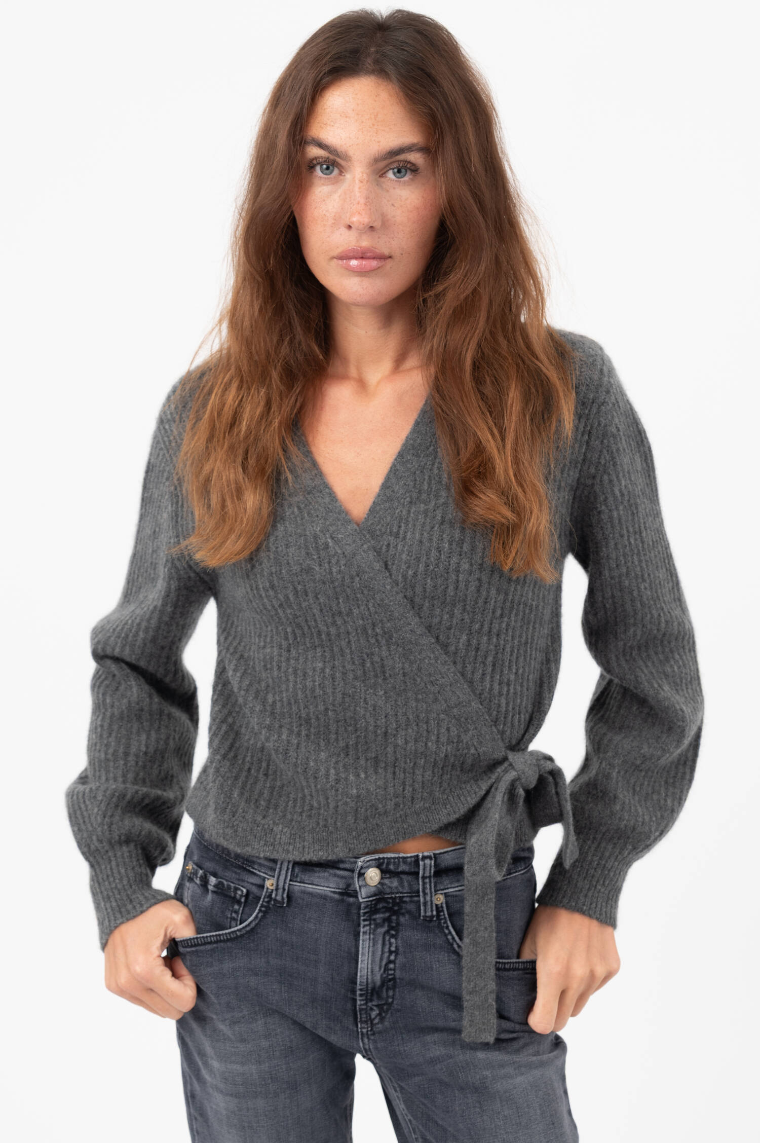 Cashmere-Mix-Cardigan BELLA in Grau Cashmere-Mix-Cardigan BELLA in Grau