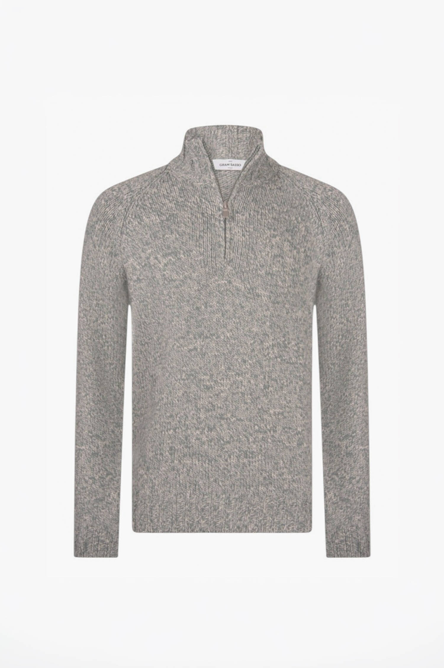 Woll-Troyer in Blau/Beige meliert Woll-Troyer in Blau/Beige meliert