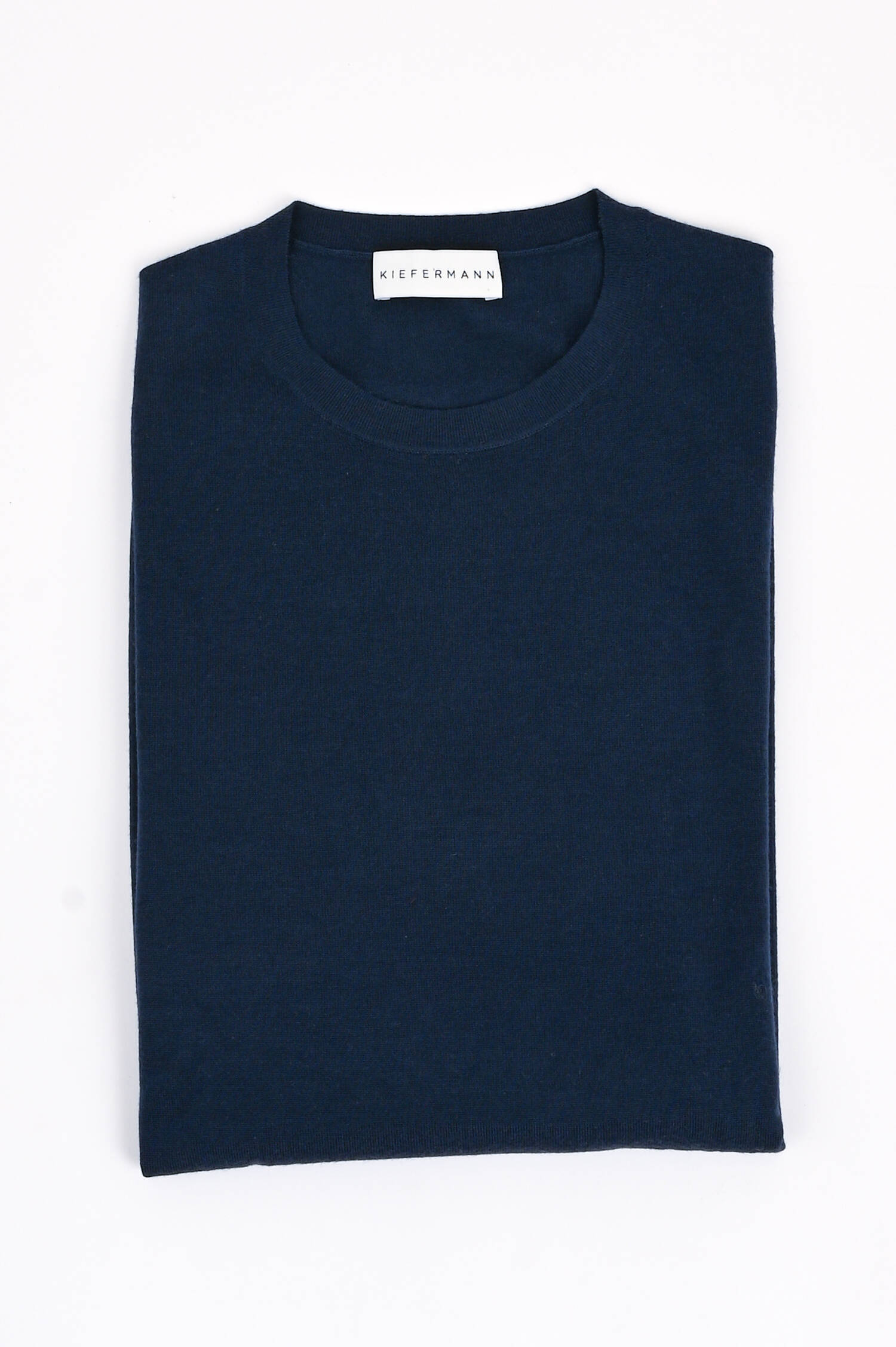 Strickpullover aus Merinowolle in Navy