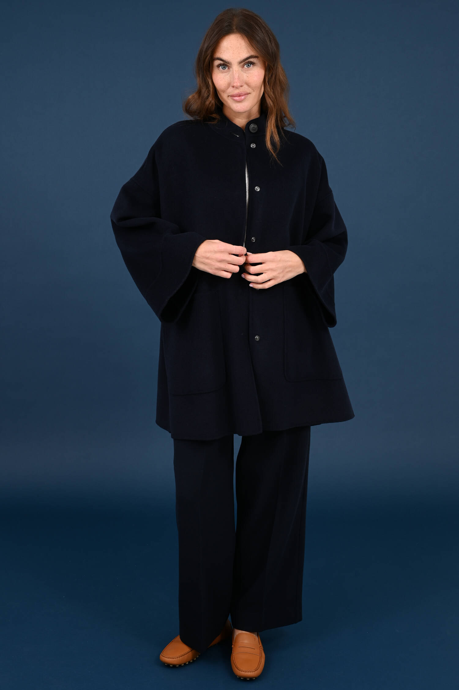 Mantel FULCRO in Blau Mantel FULCRO in Blau