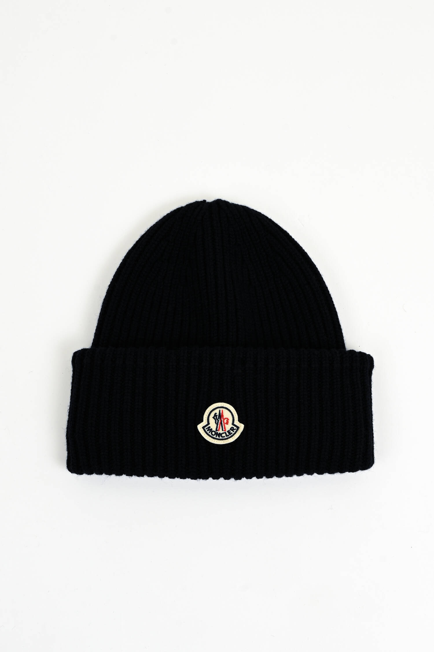 Mütze aus Schurwolle in Navy