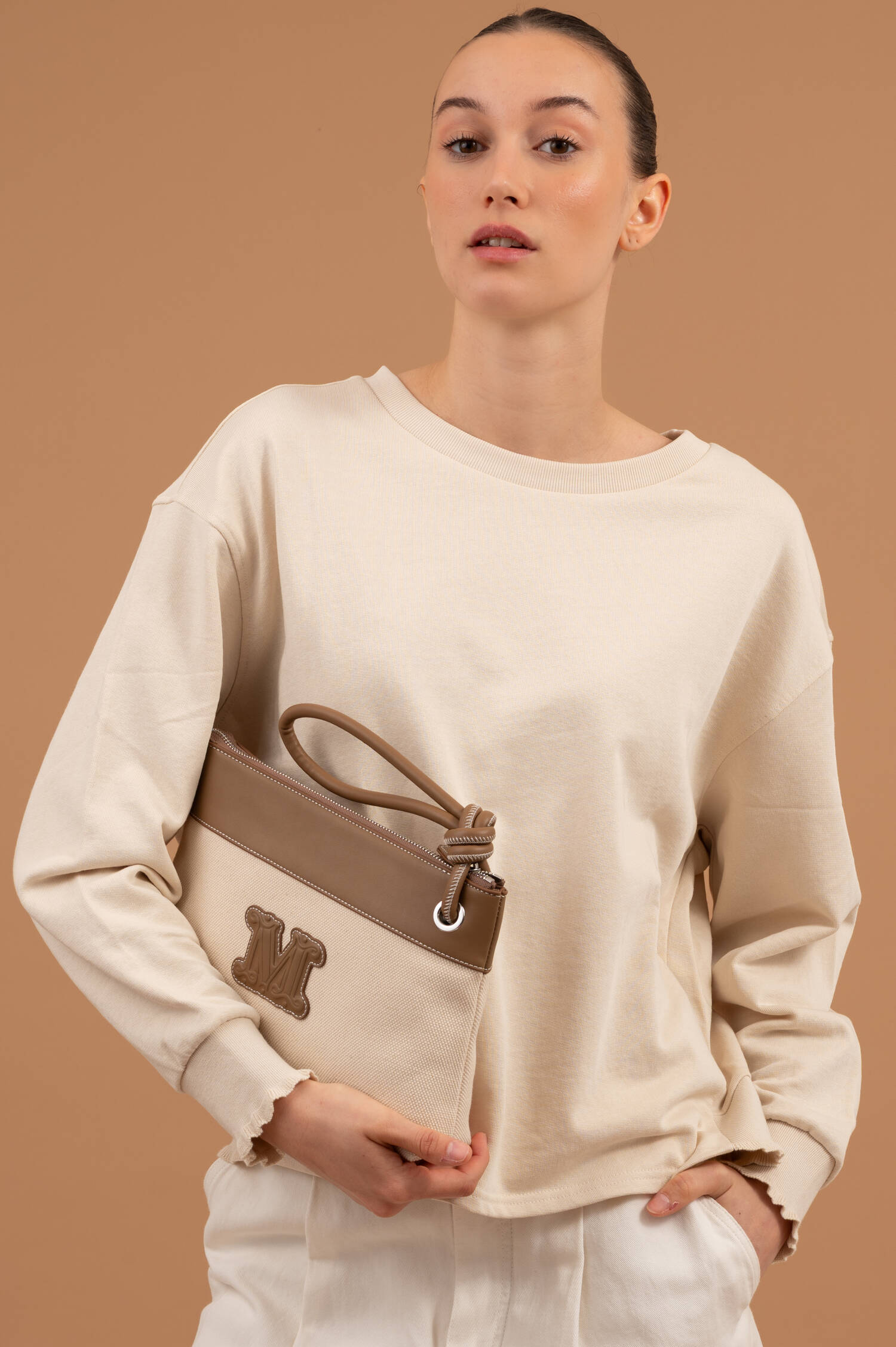 Clutch FRISIA in Braun/Natur