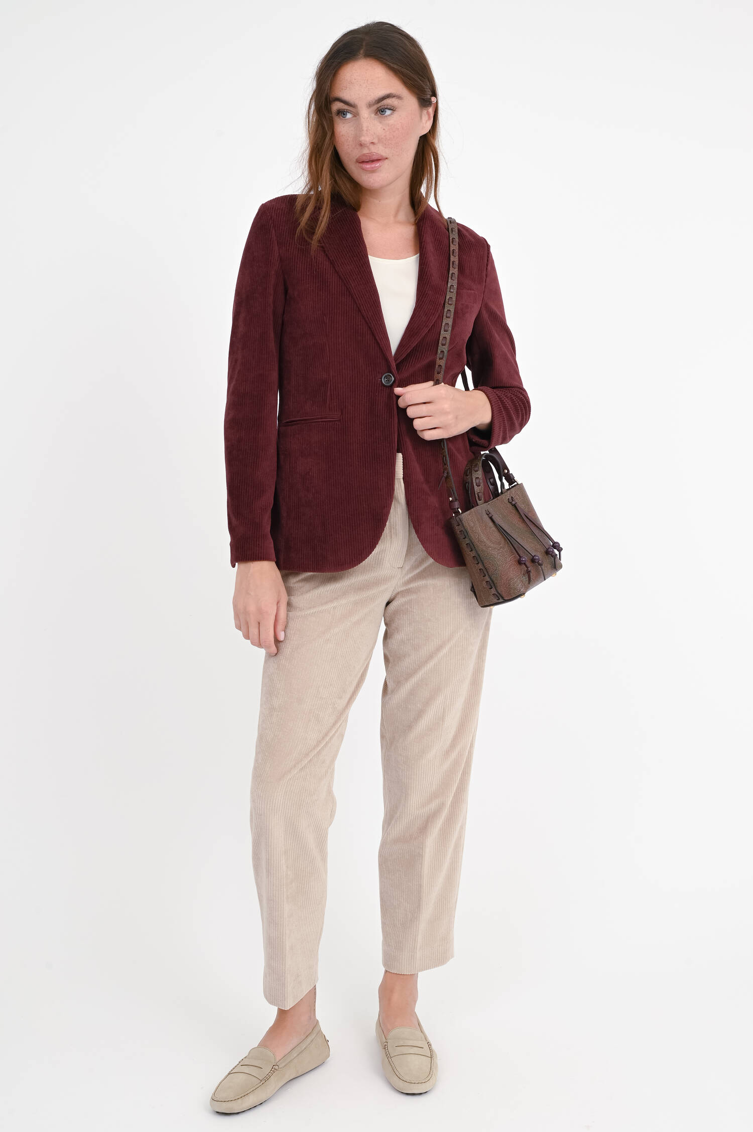 Cord-Blazer in Bordeaux