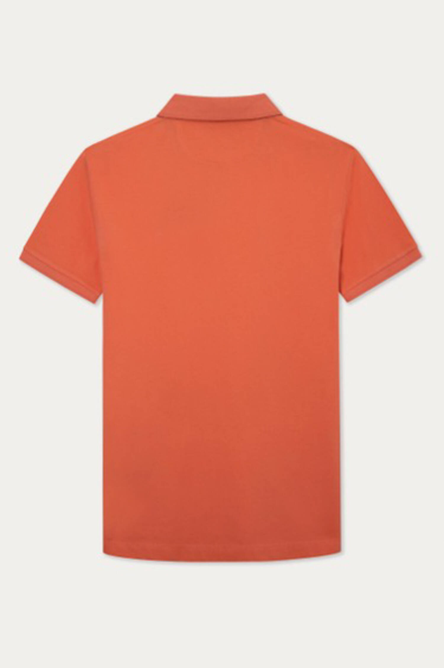 Poloshirt mit leichter Struktur in Koralle Poloshirt mit leichter Struktur in Koralle