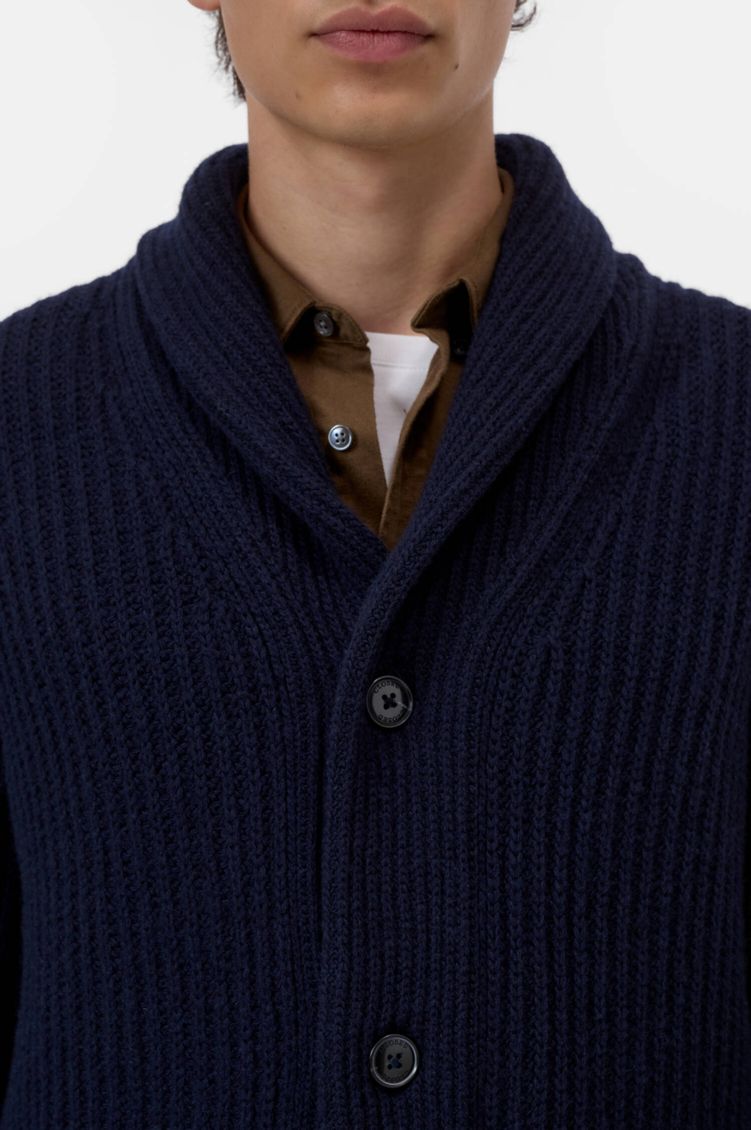 Wollcardigan in Navy Wollcardigan in Navy