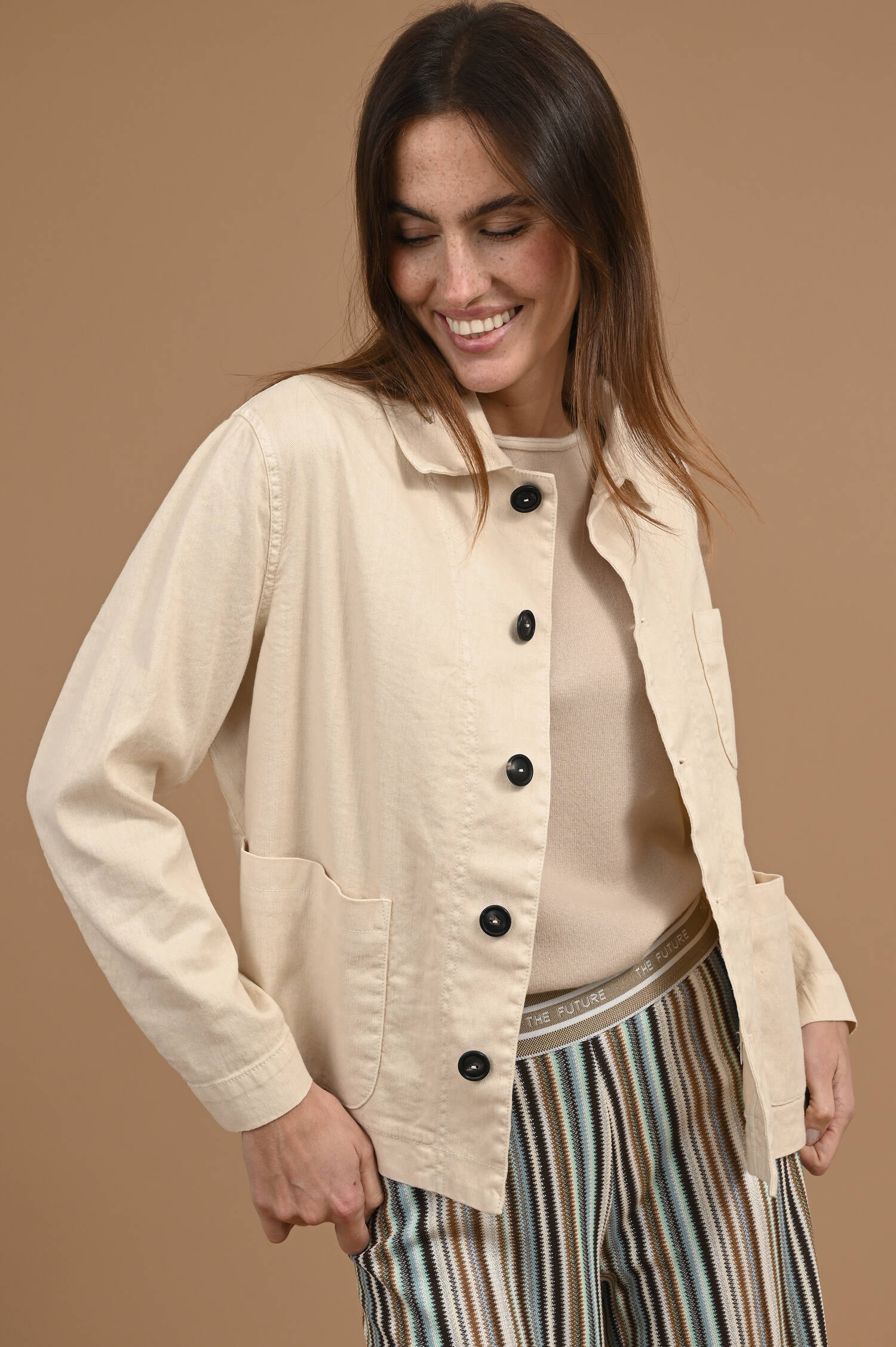Workwear Jacke PANAMA in Hellbeige