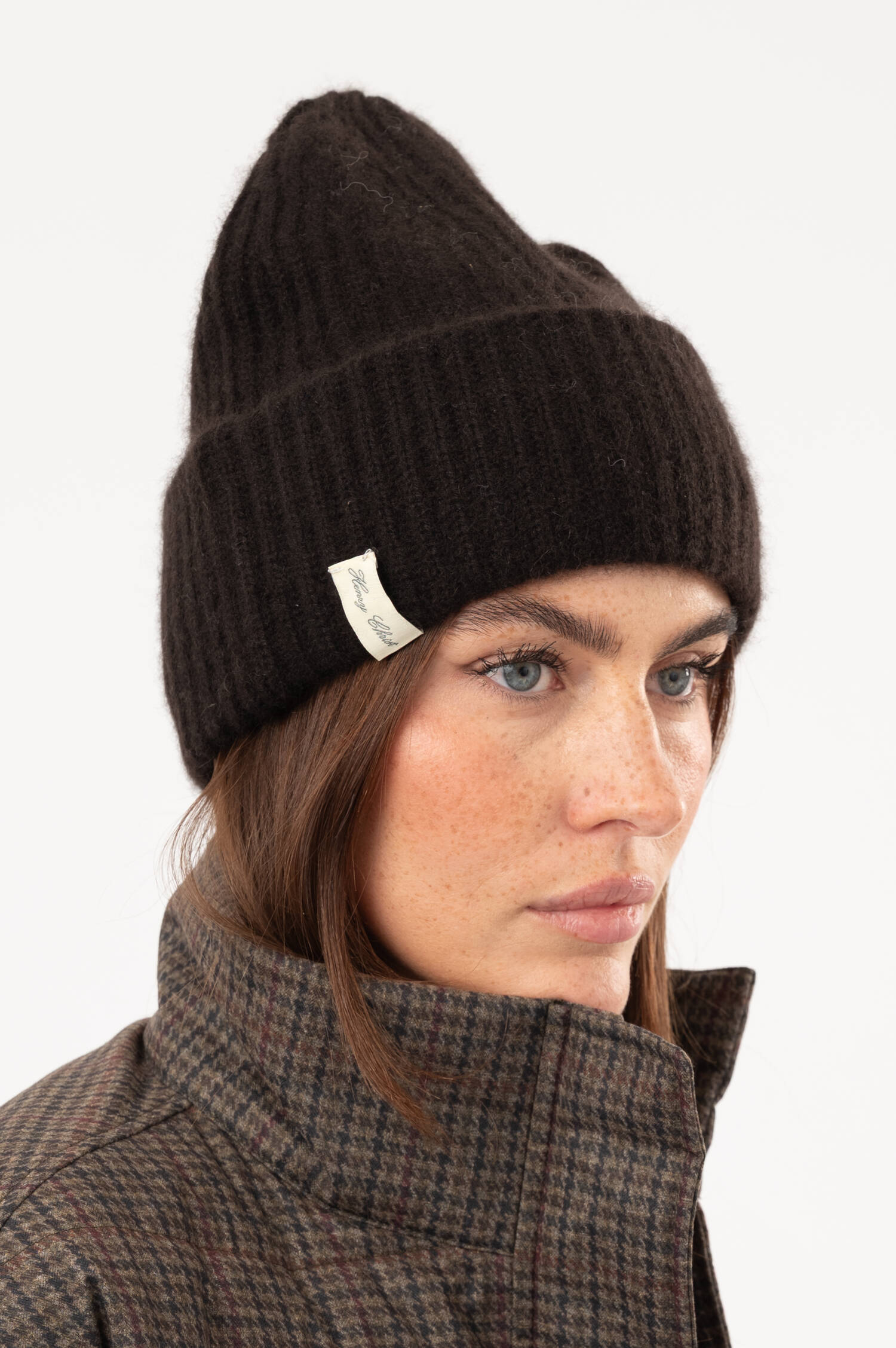 Cashmere-Beanie in Braun Cashmere-Beanie in Braun