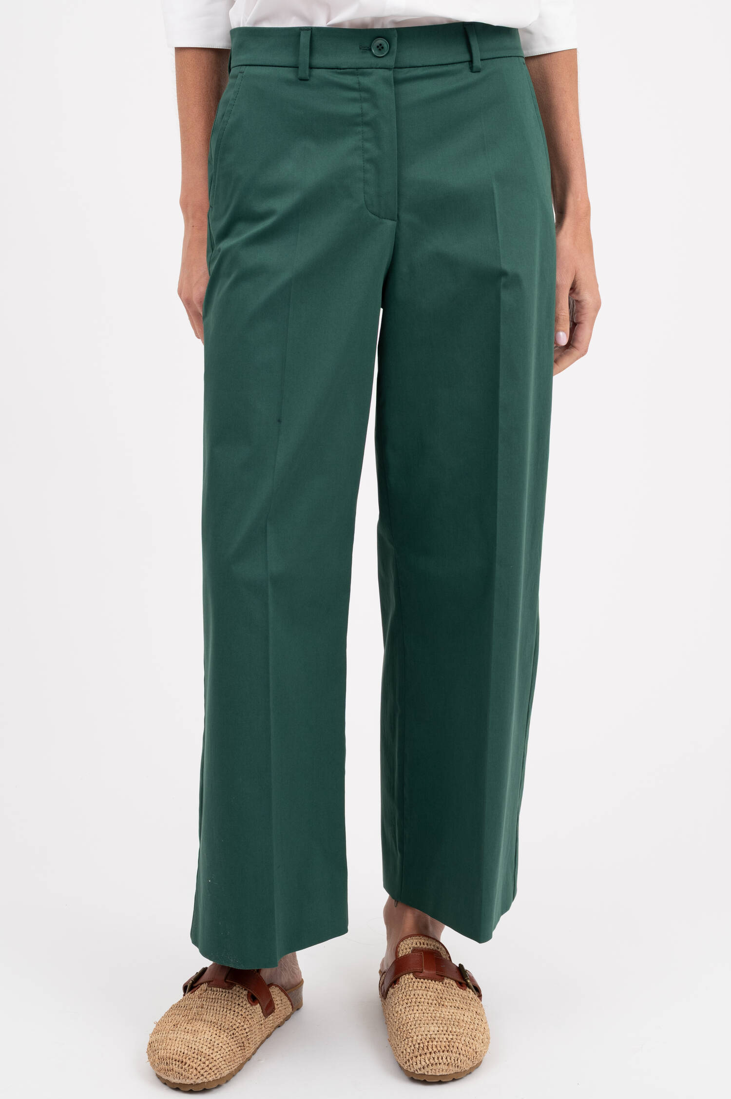 Culotte Hose URIAL in Smaragdgrün Culotte Hose URIAL in Smaragdgrün