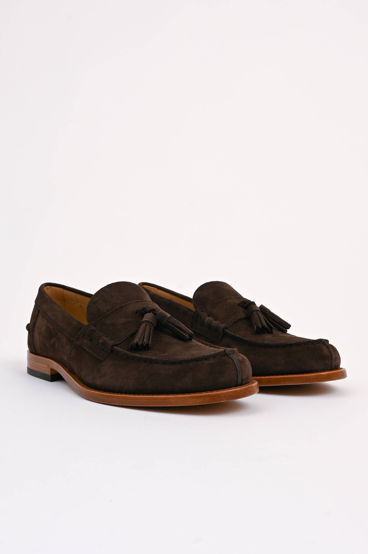 Loafer mit Tasseln in Braun