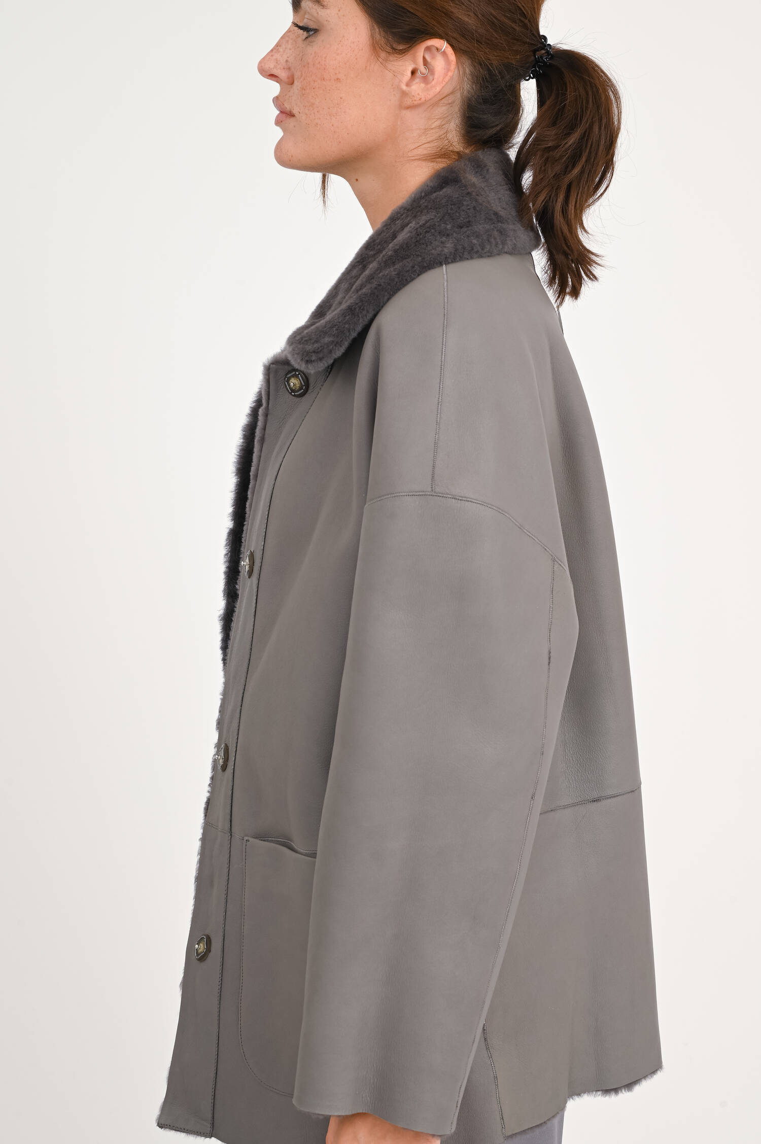 Wendejacke ANGELICA ASTRACAN in Grau Wendejacke ANGELICA ASTRACAN in Grau