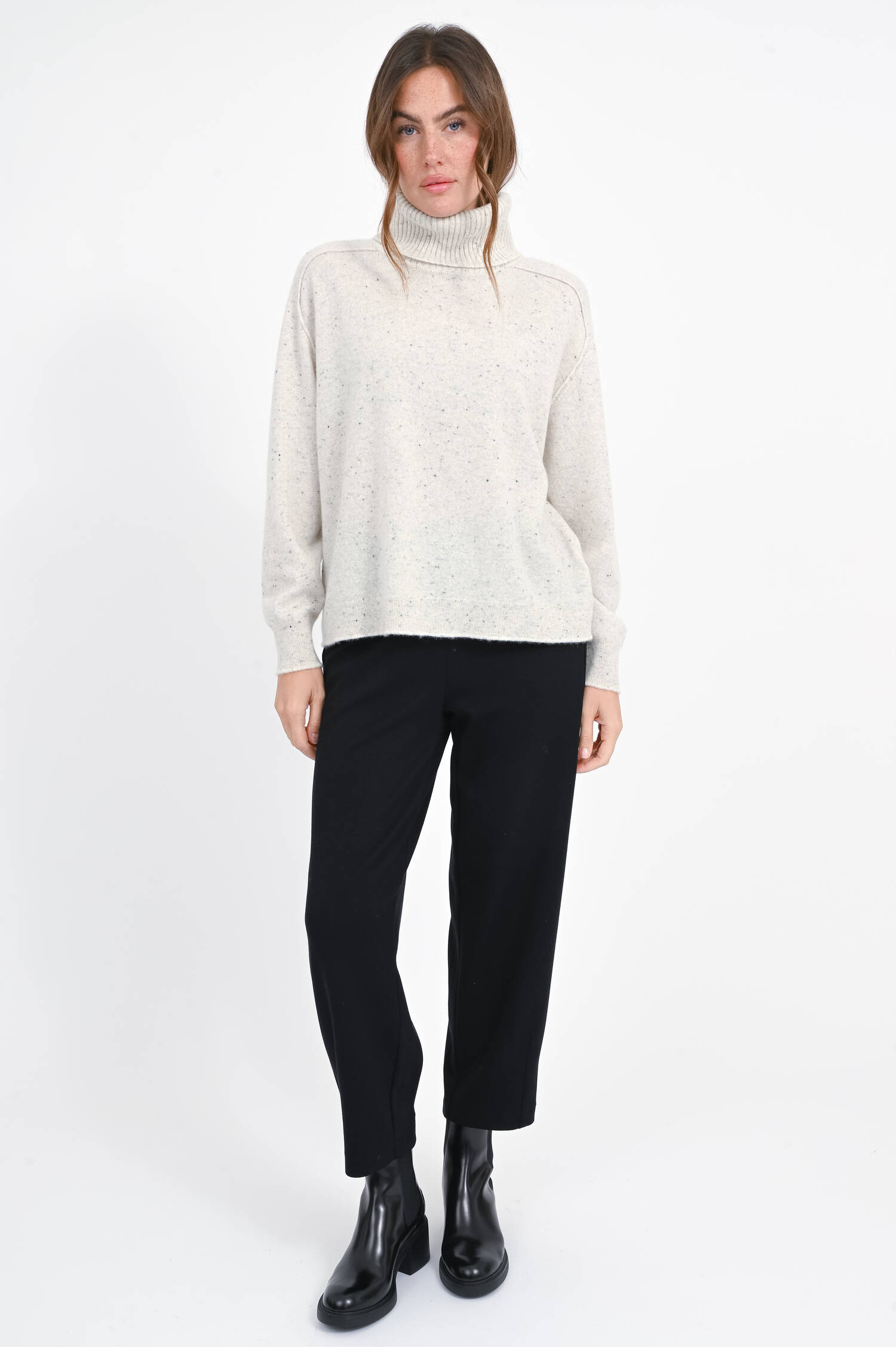 Cashmere Pullover in Snow