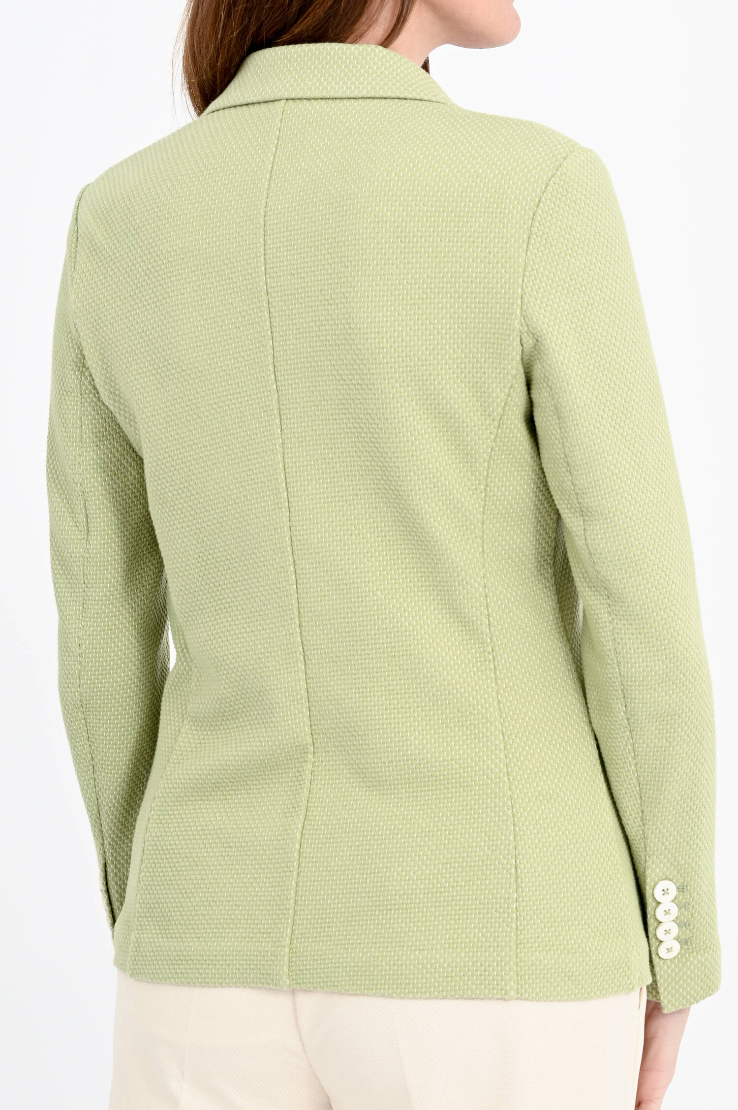 Einreihiger Oxford Blazer in Grün Einreihiger Oxford Blazer in Grün