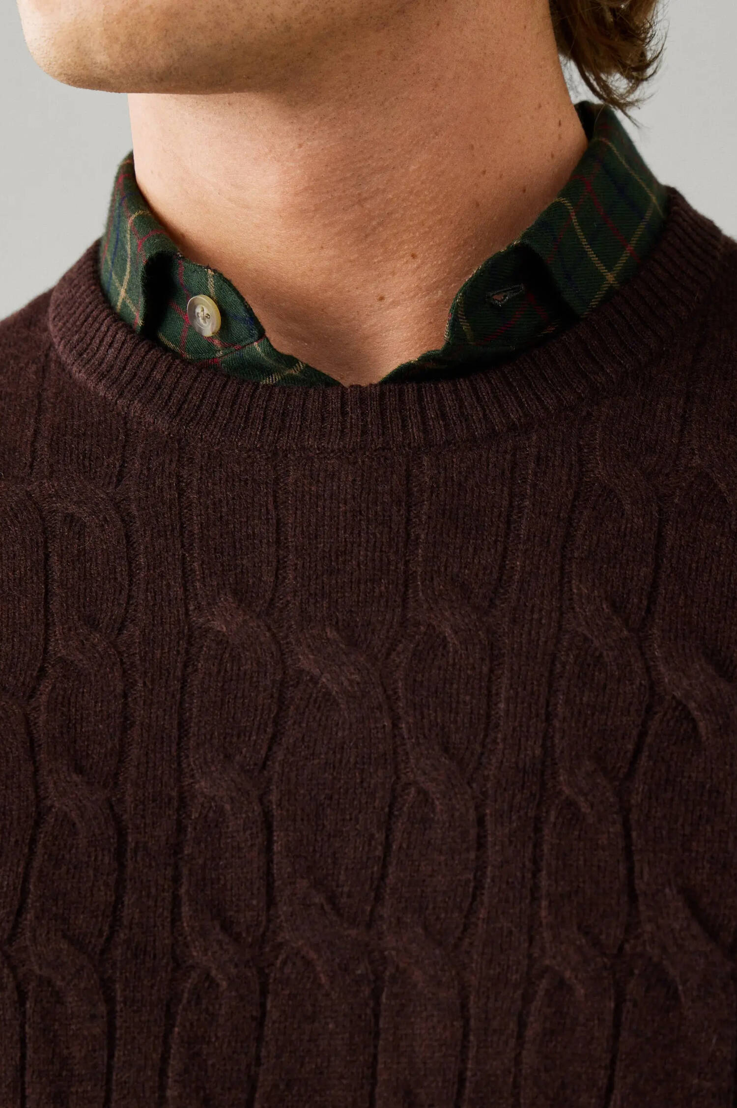 Lammwoll-Pullover in Braun Lammwoll-Pullover in Braun