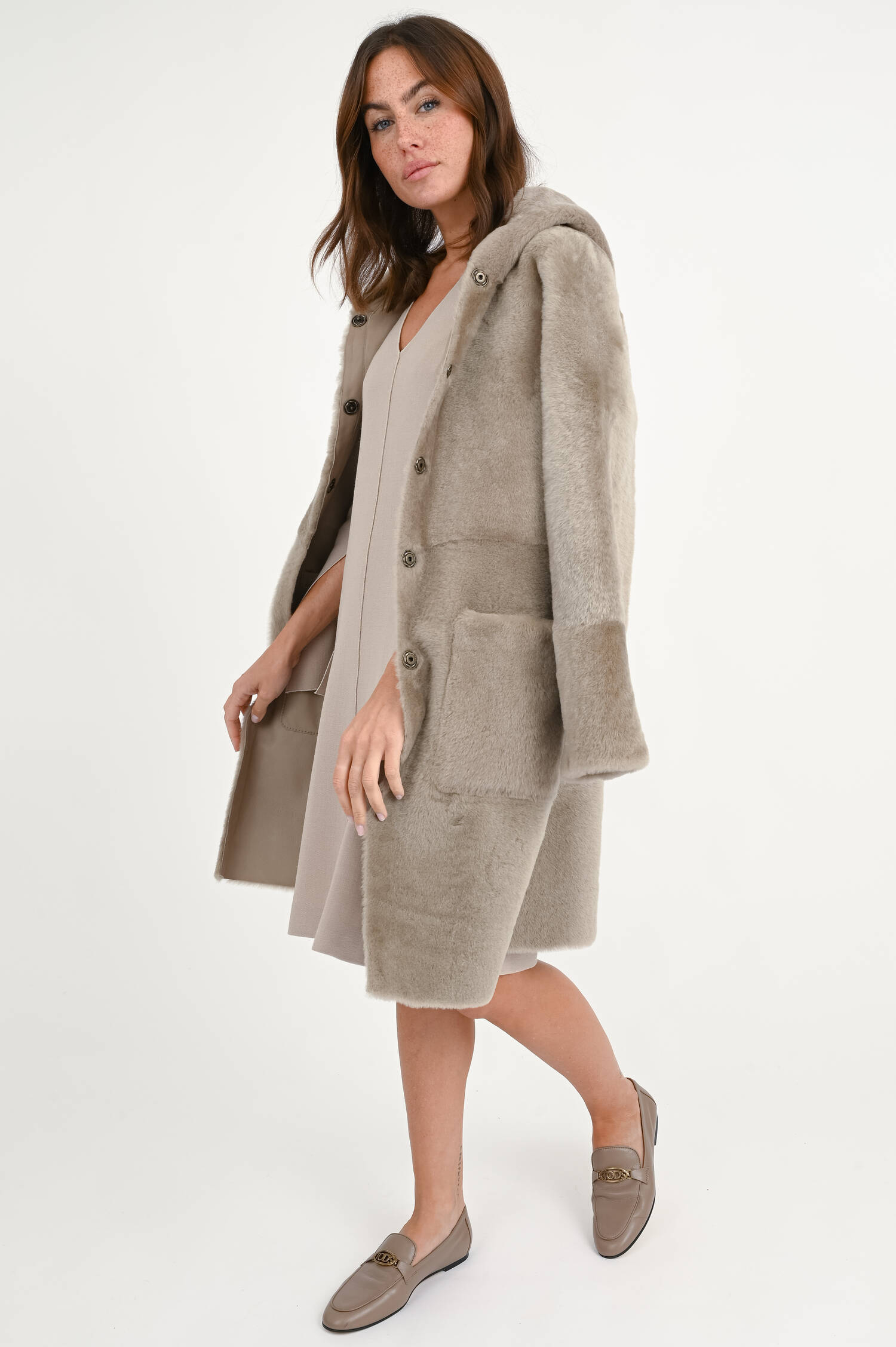 Wendemantel EVELYN in hellem Taupe Wendemantel EVELYN in hellem Taupe