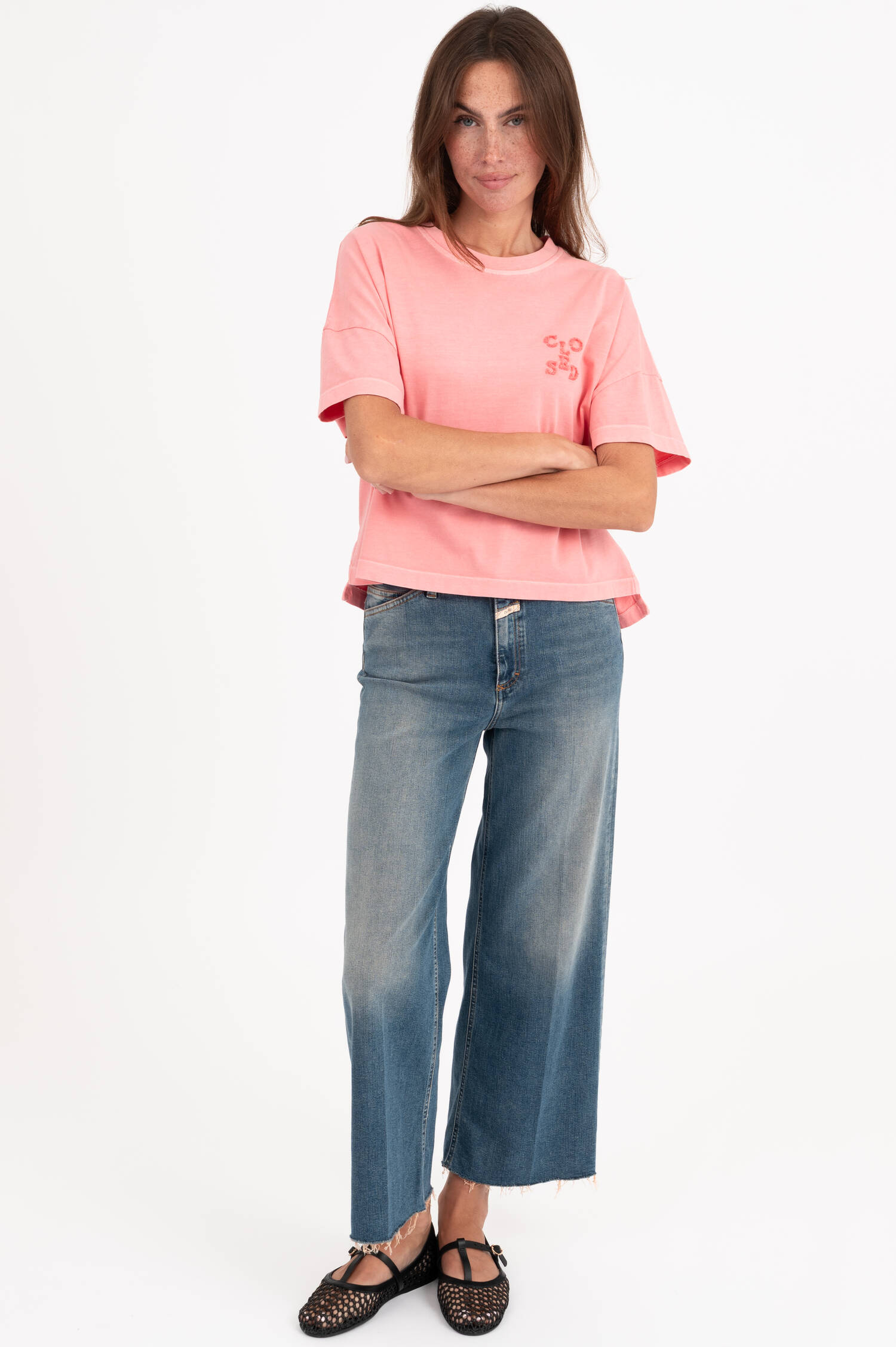 Oversize T-Shirt in Korall Oversize T-Shirt in Korall