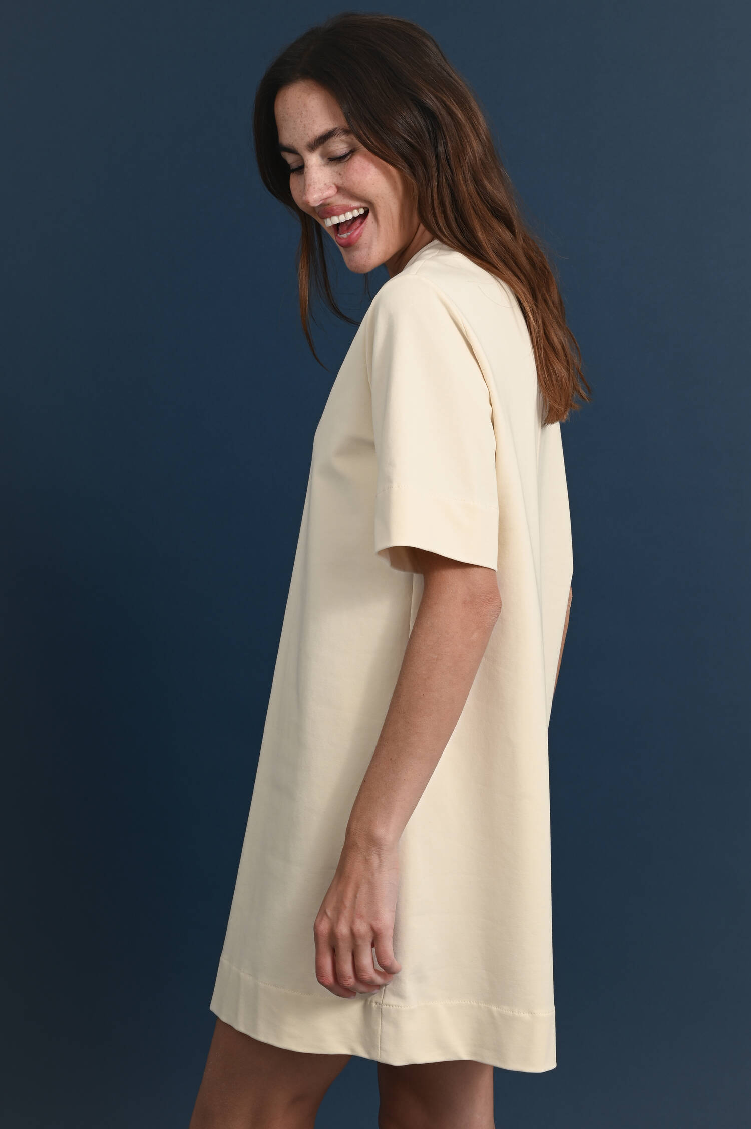 Fleecekleid in Beige Fleecekleid in Beige