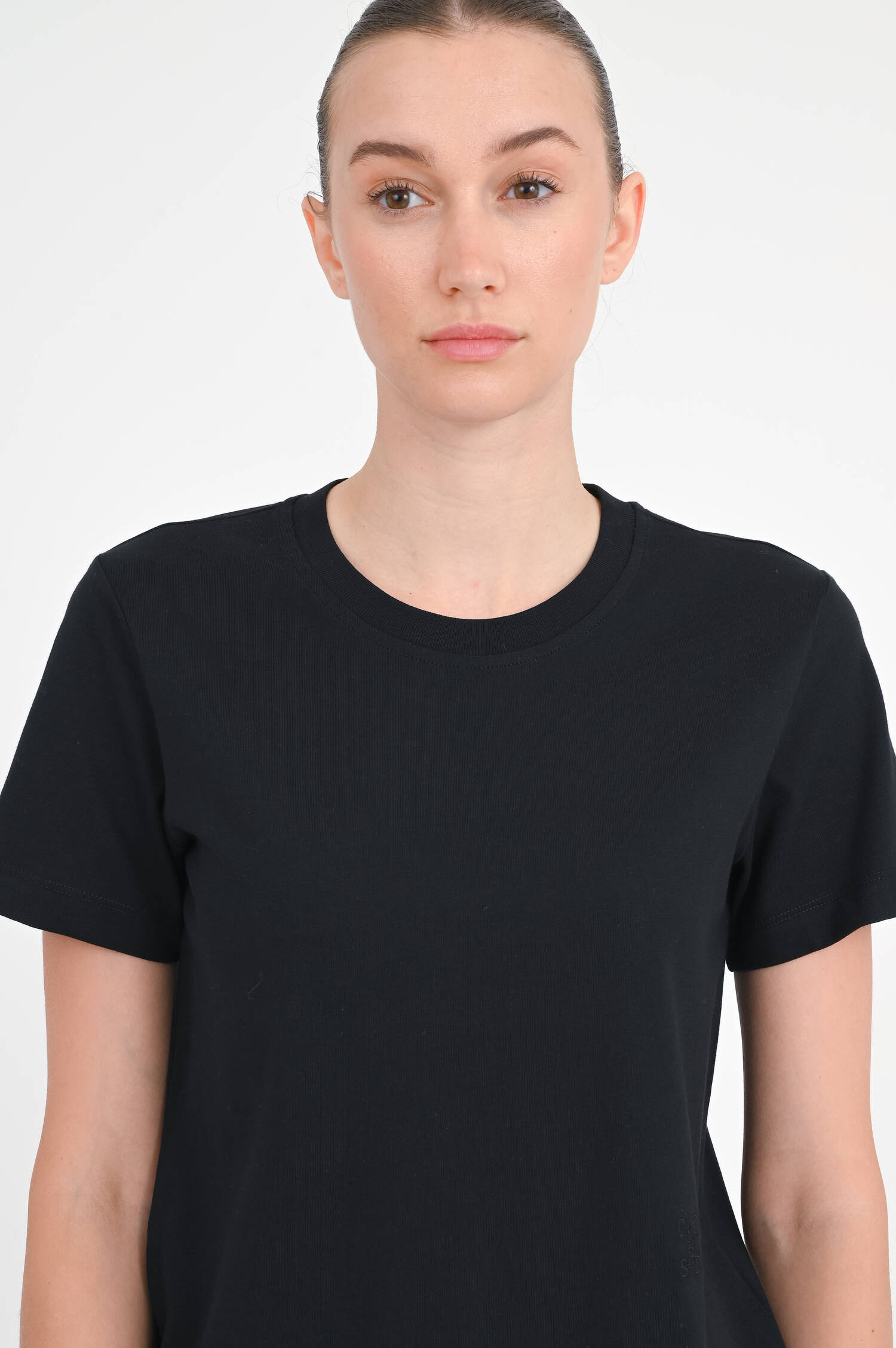 Basic T-Shirt in Schwarz