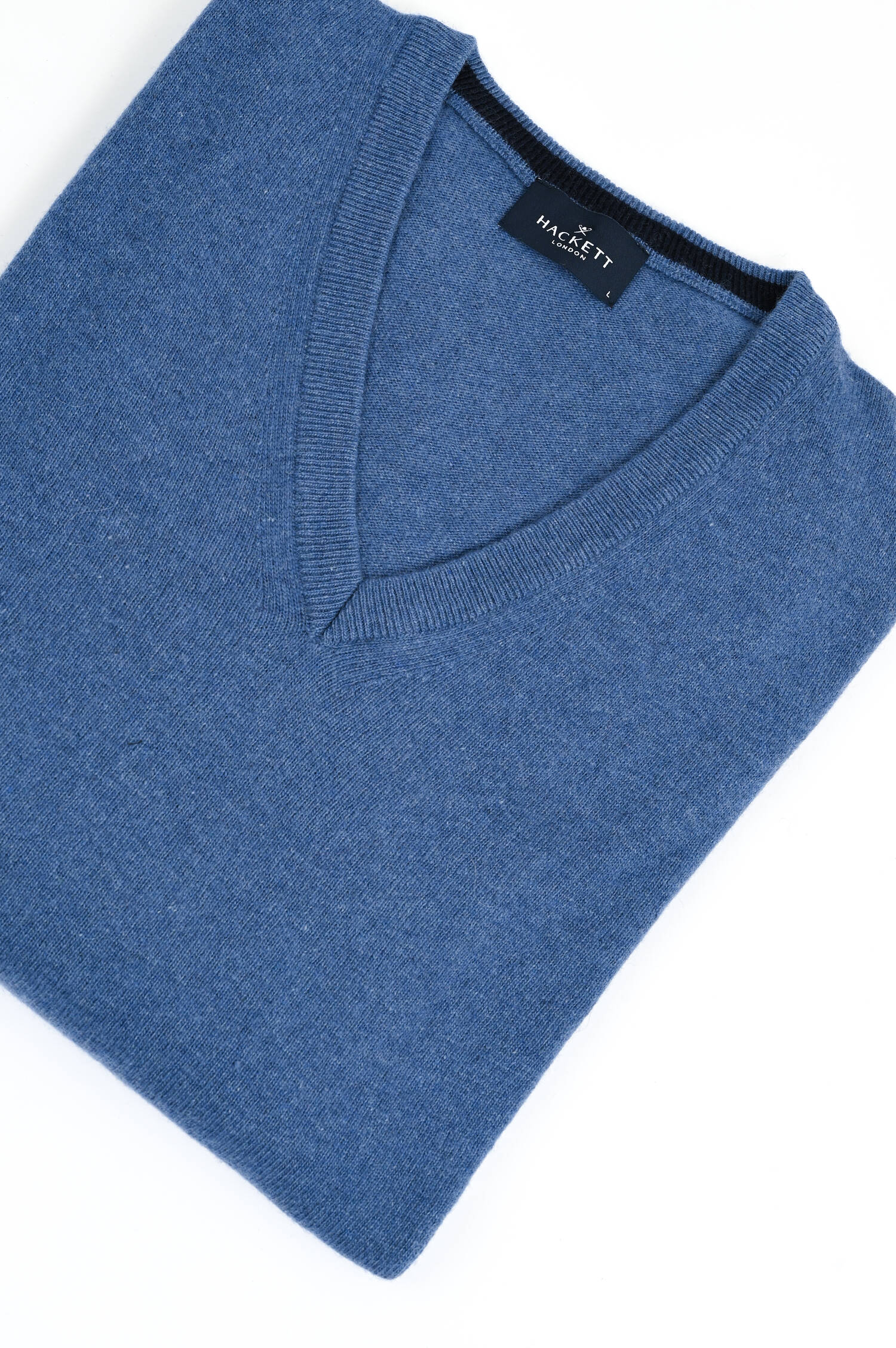 Pullover aus Wolle-Cashmere-Mix in Blau Pullover aus Wolle-Cashmere-Mix in Blau