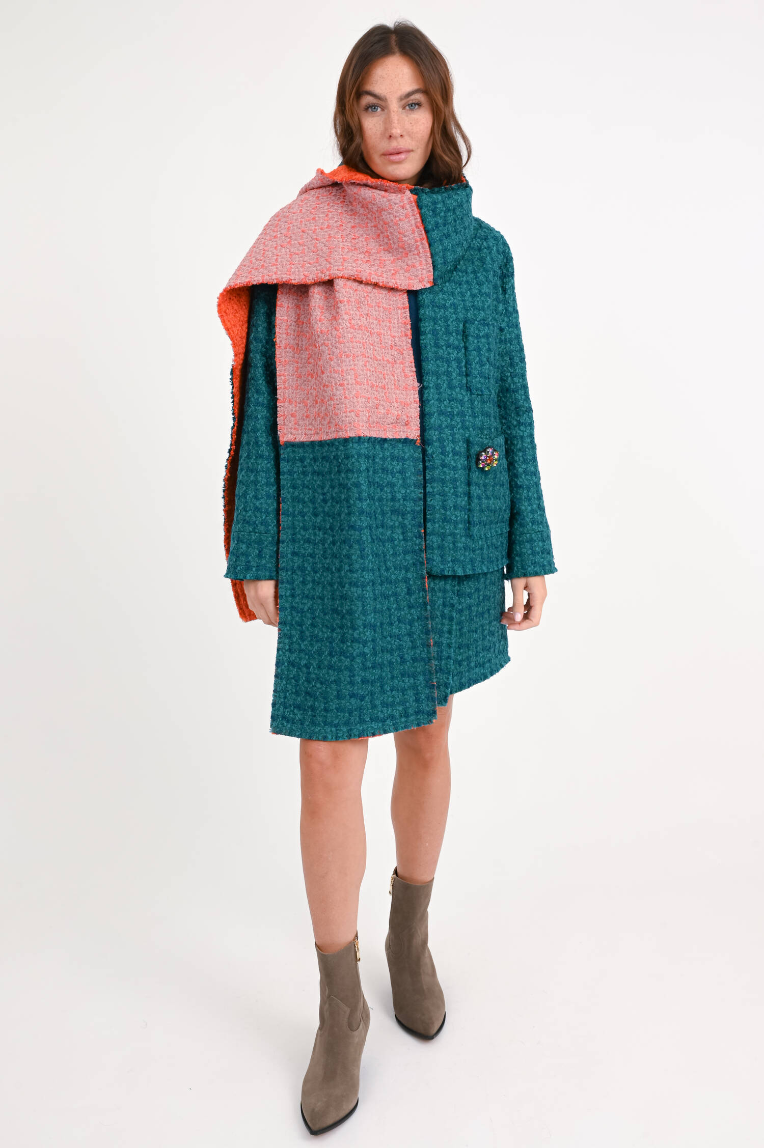 Tweedschal MANDARIN in Multicolor