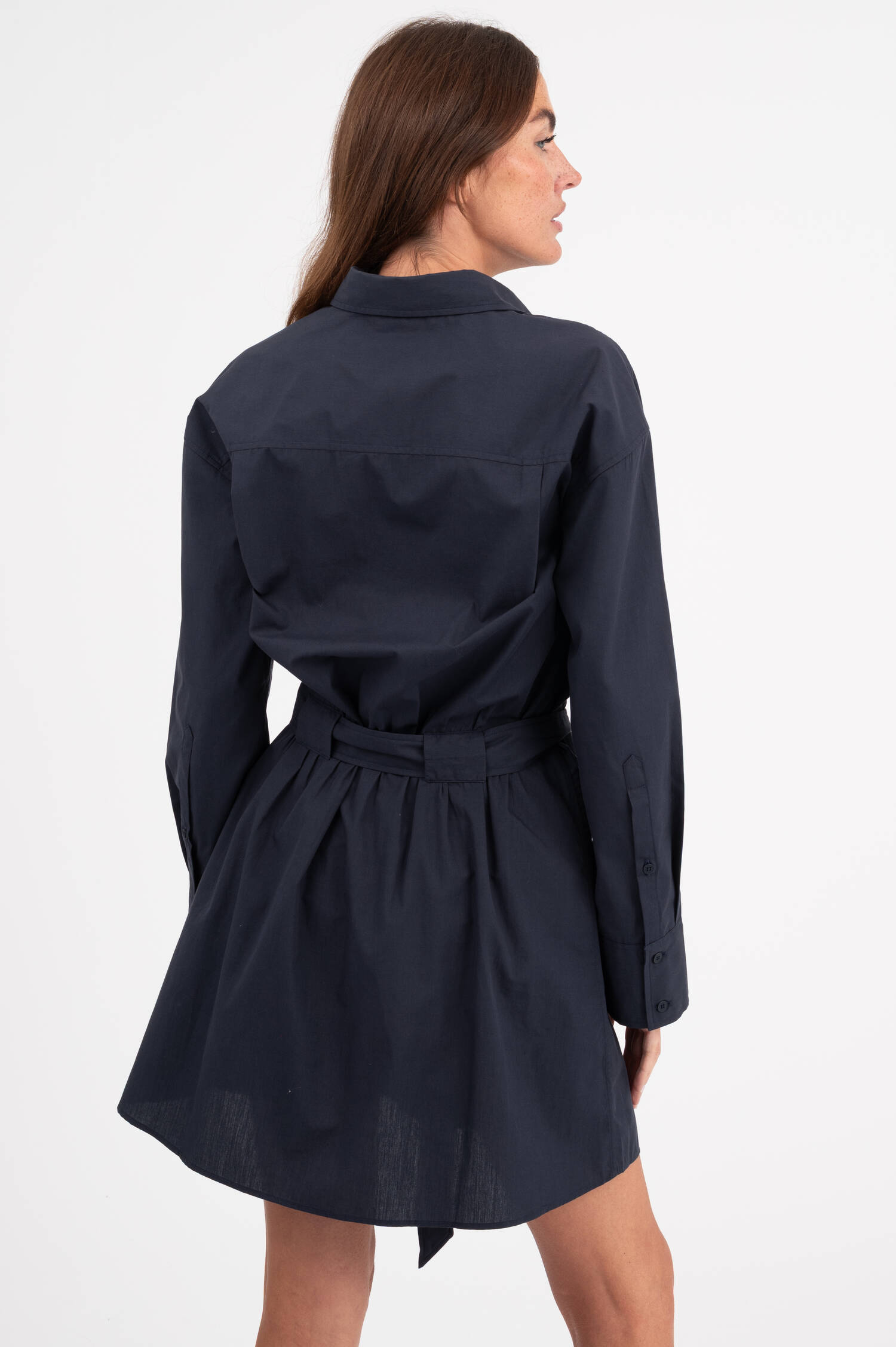 Hemdblusenkleid in Navy