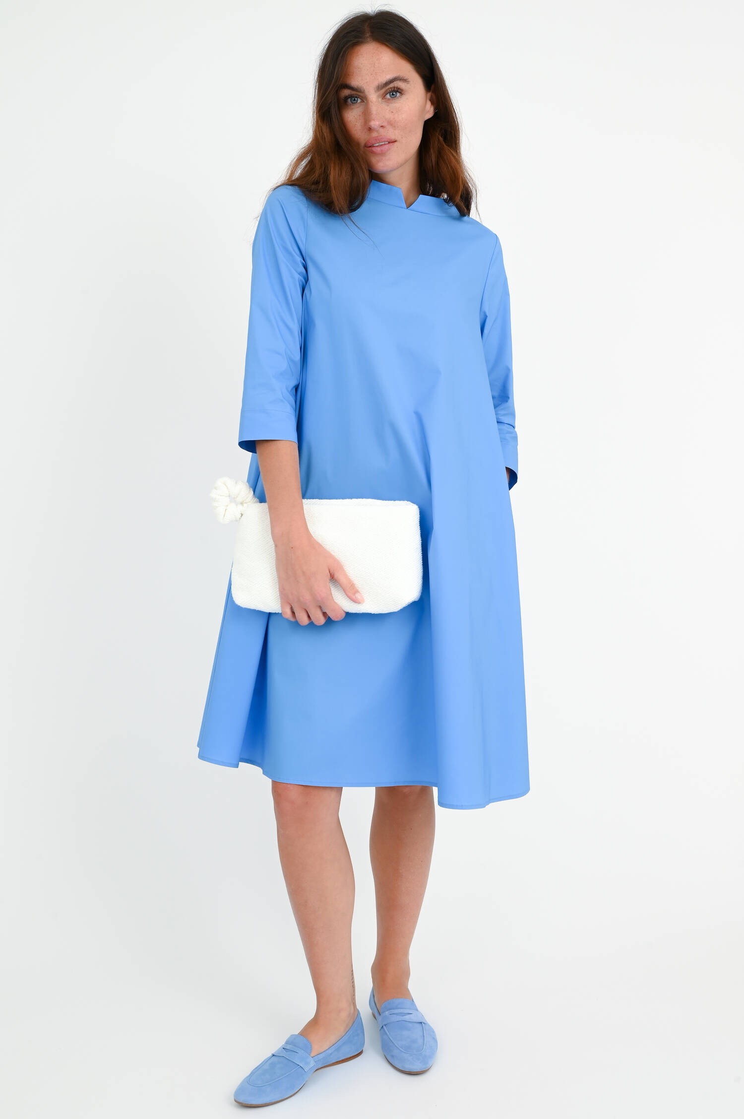 Veloursleder-Loafer in Hellblau Veloursleder-Loafer in Hellblau