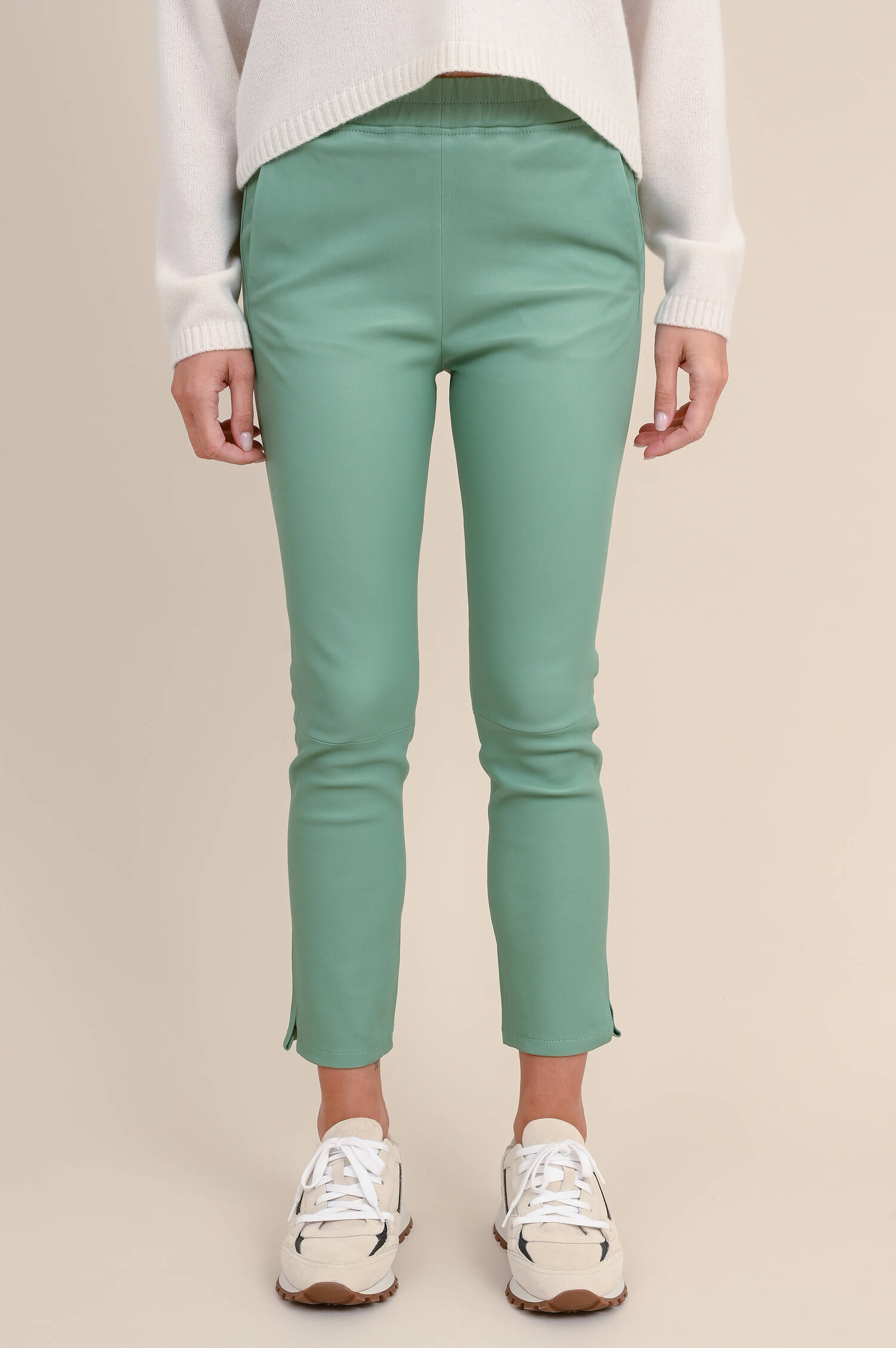 Lederhose PROVENCE STRETCH PLONGE in Salbei