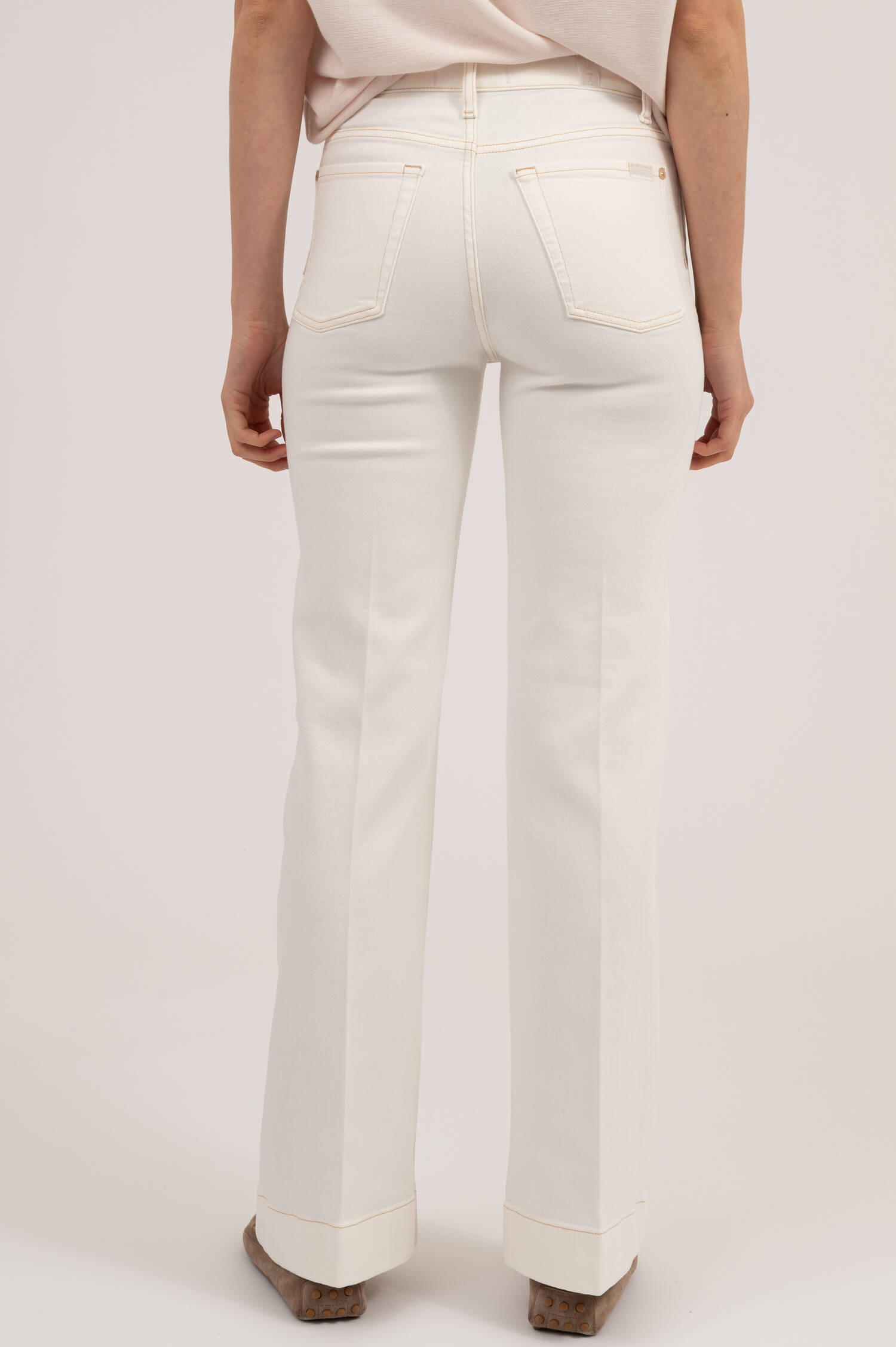 Wide Jeans DOJO SPARKLING in Weiß