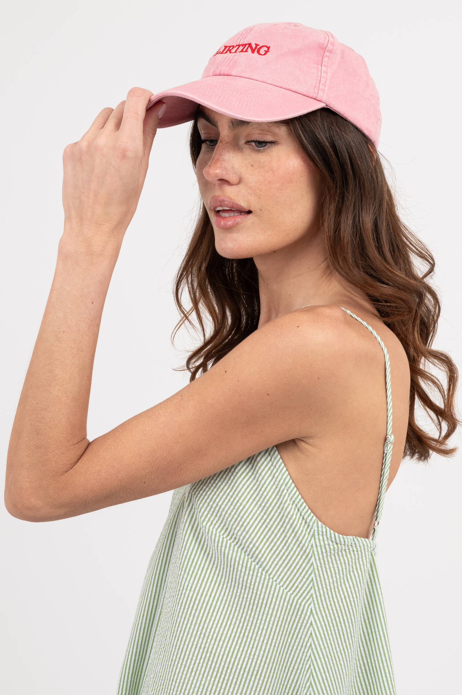 Basecap mit Stick in Rosa Basecap mit Stick in Rosa