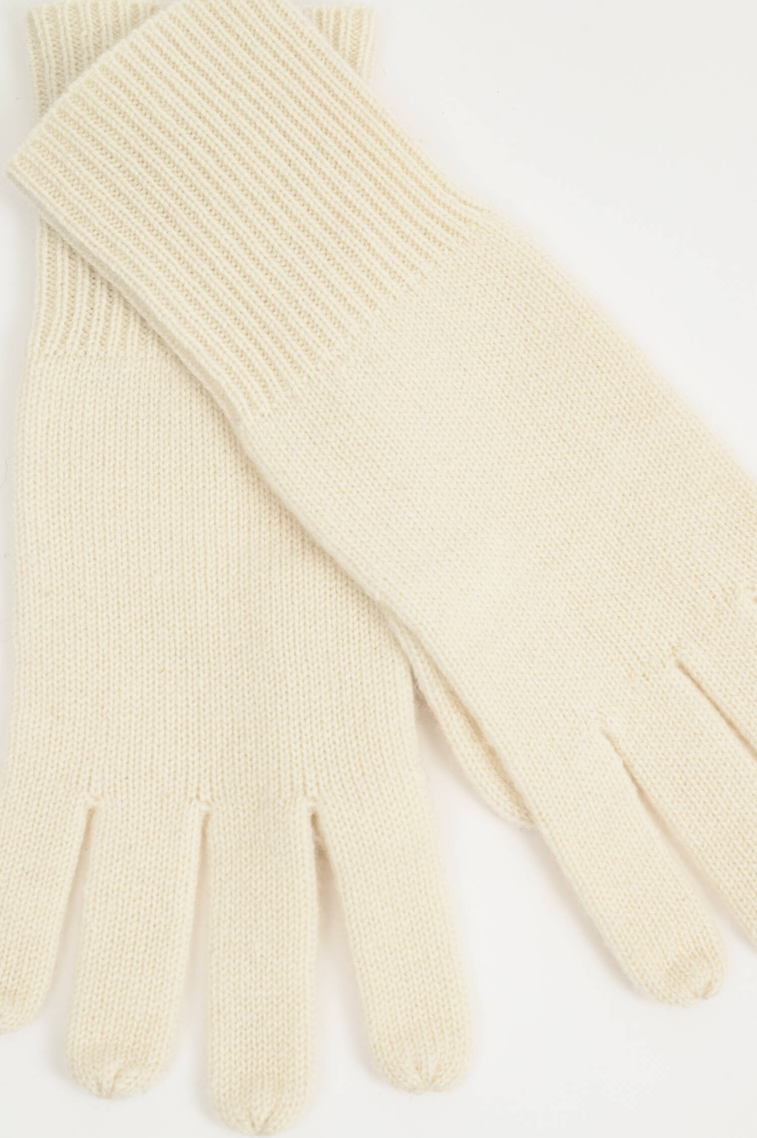 Cashmere-Handschuhe in Creme