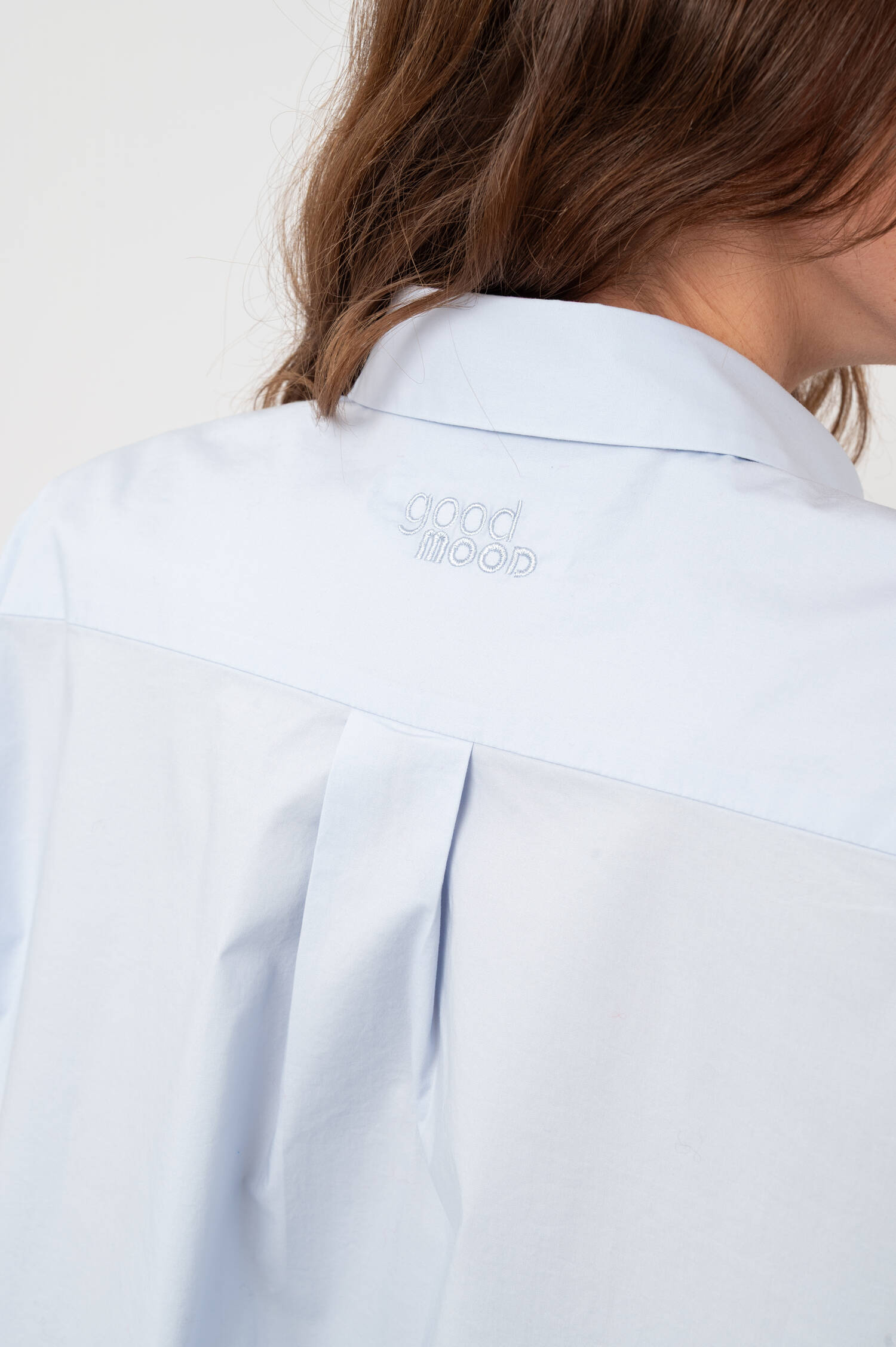 Bluse GOOD MOOD in Pastellblau Bluse GOOD MOOD in Pastellblau