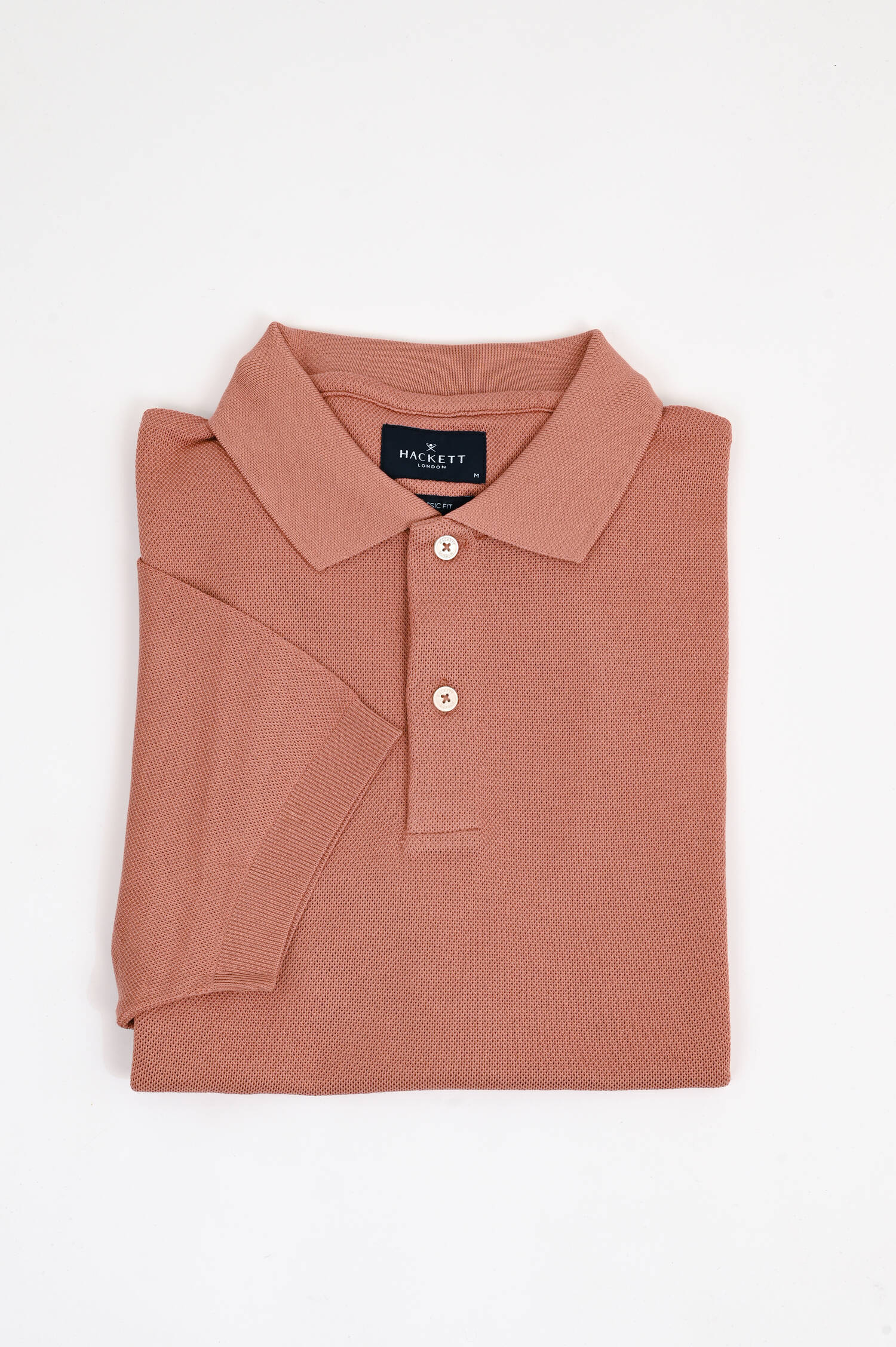 Polo-Shirt mit gesticktem Logo in Dark Peach Polo-Shirt mit gesticktem Logo in Dark Peach
