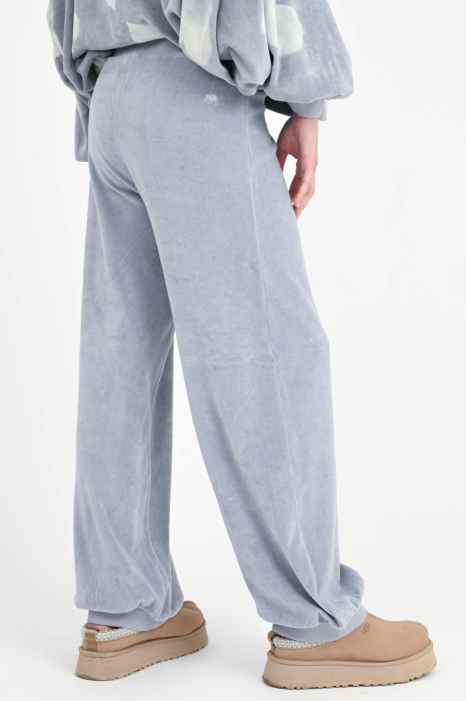 Velvet Sweatpants PERRY in Light Sky