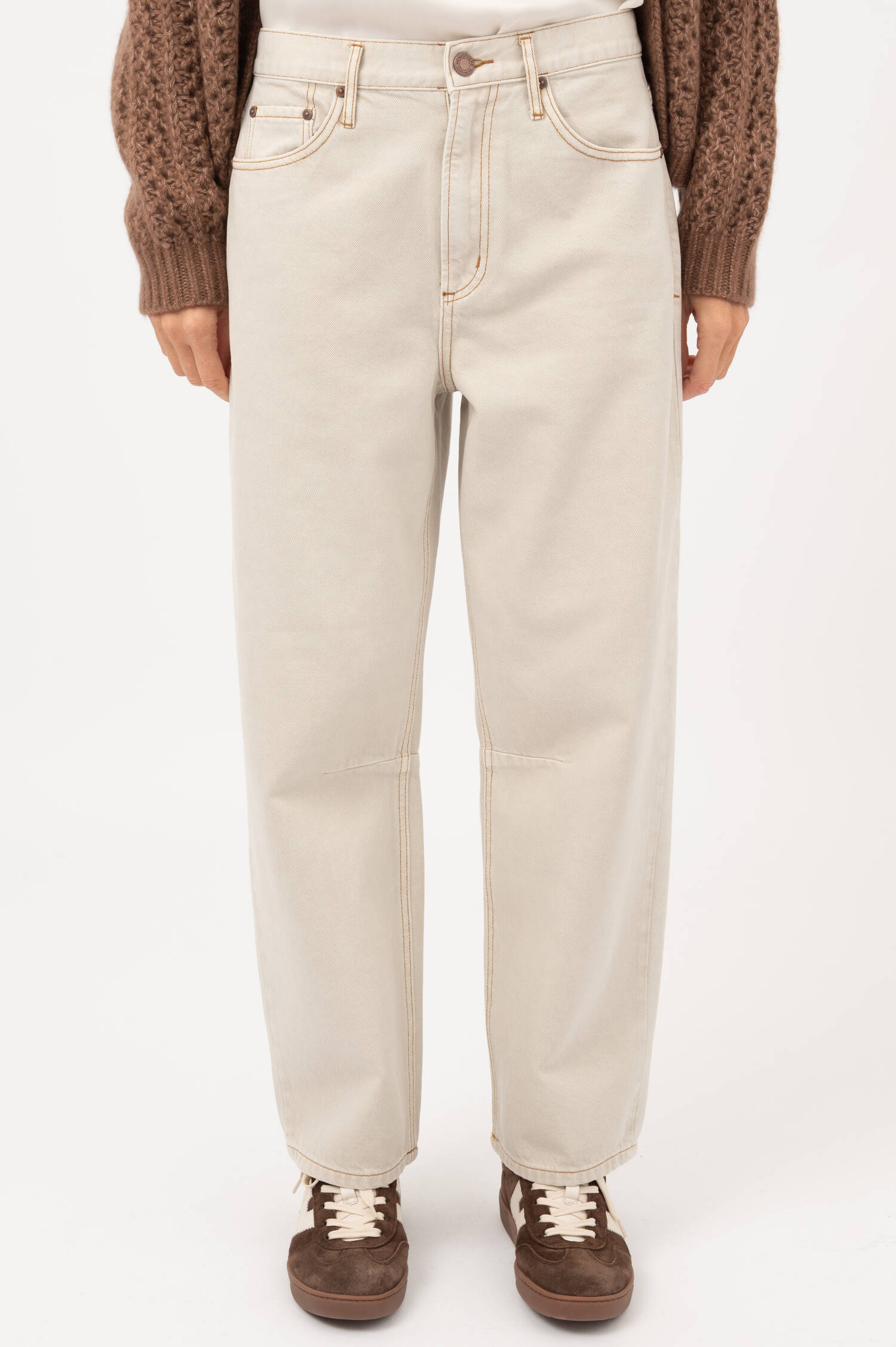Wide-Leg-Jeans in Off-White Wide-Leg-Jeans in Off-White