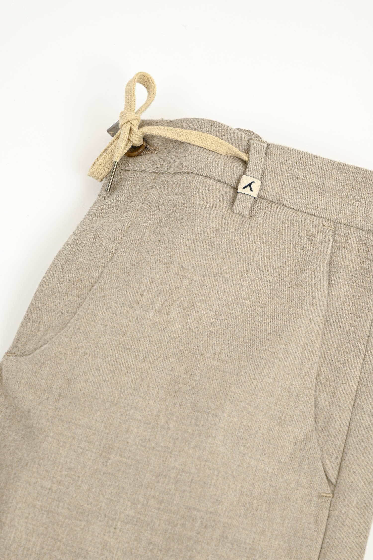 Woll-Optik Hose in Beige