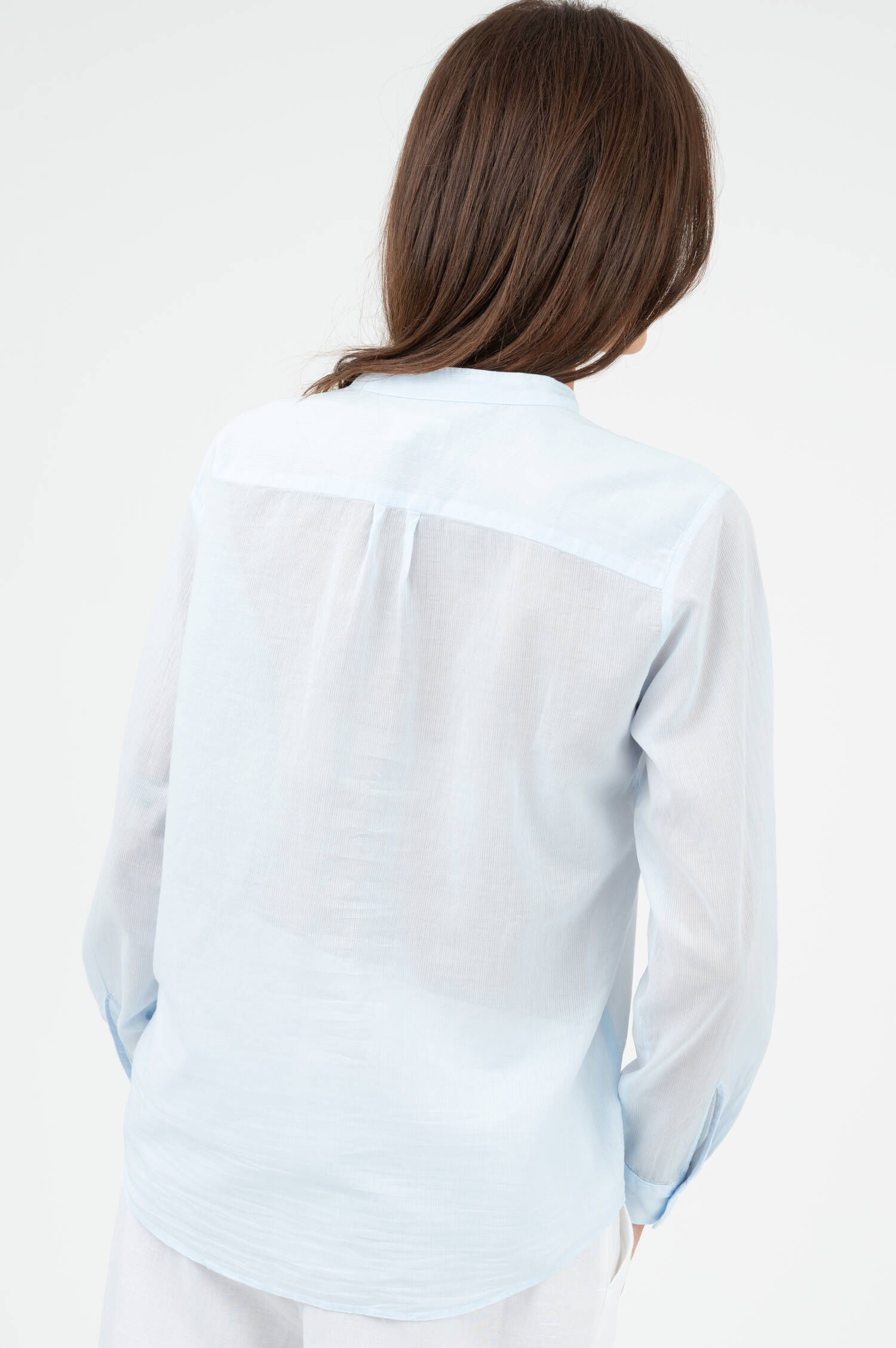 Bluse in Hellblau