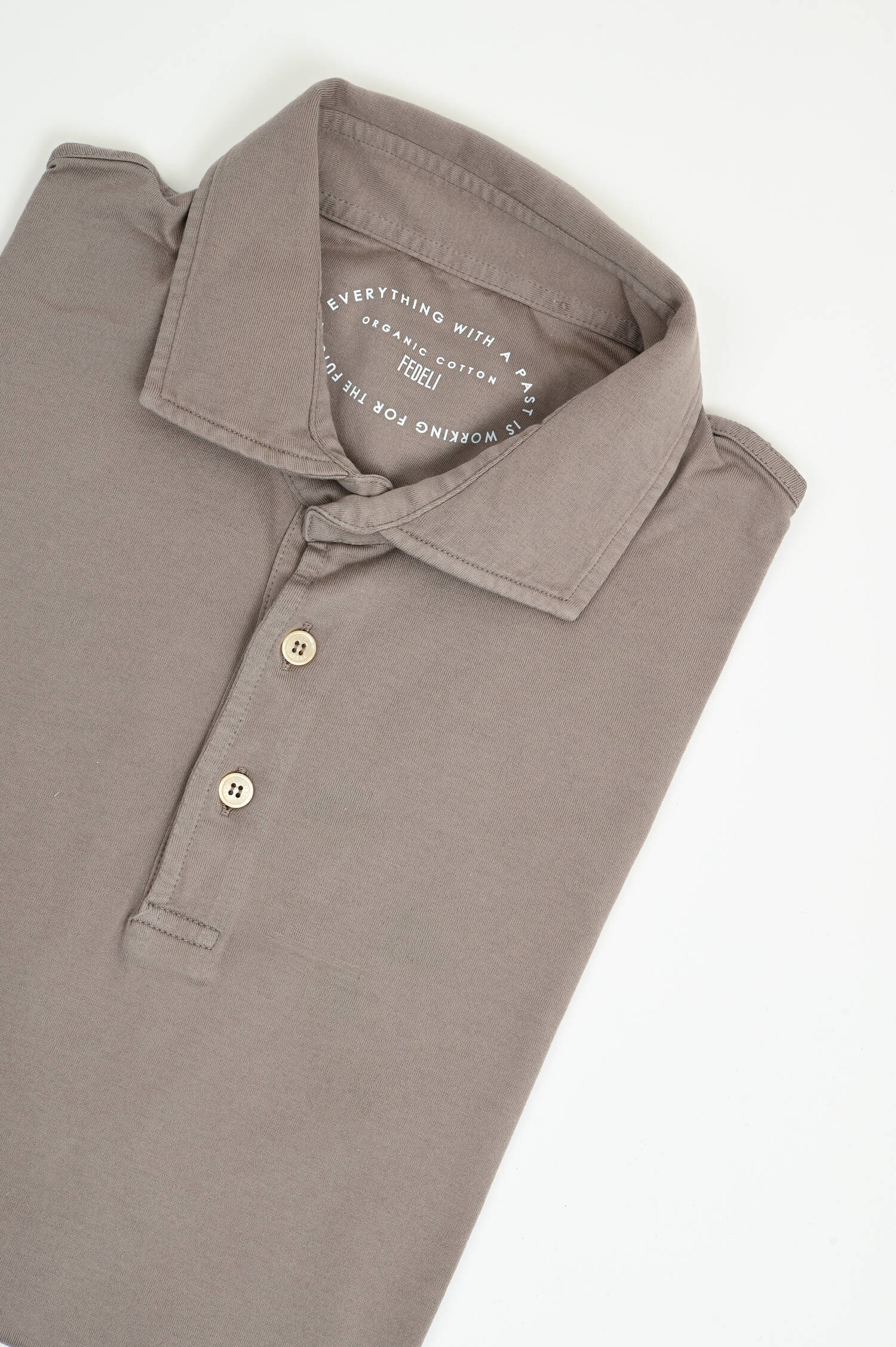 Jersey-Poloshirt in Taupe Jersey-Poloshirt in Taupe