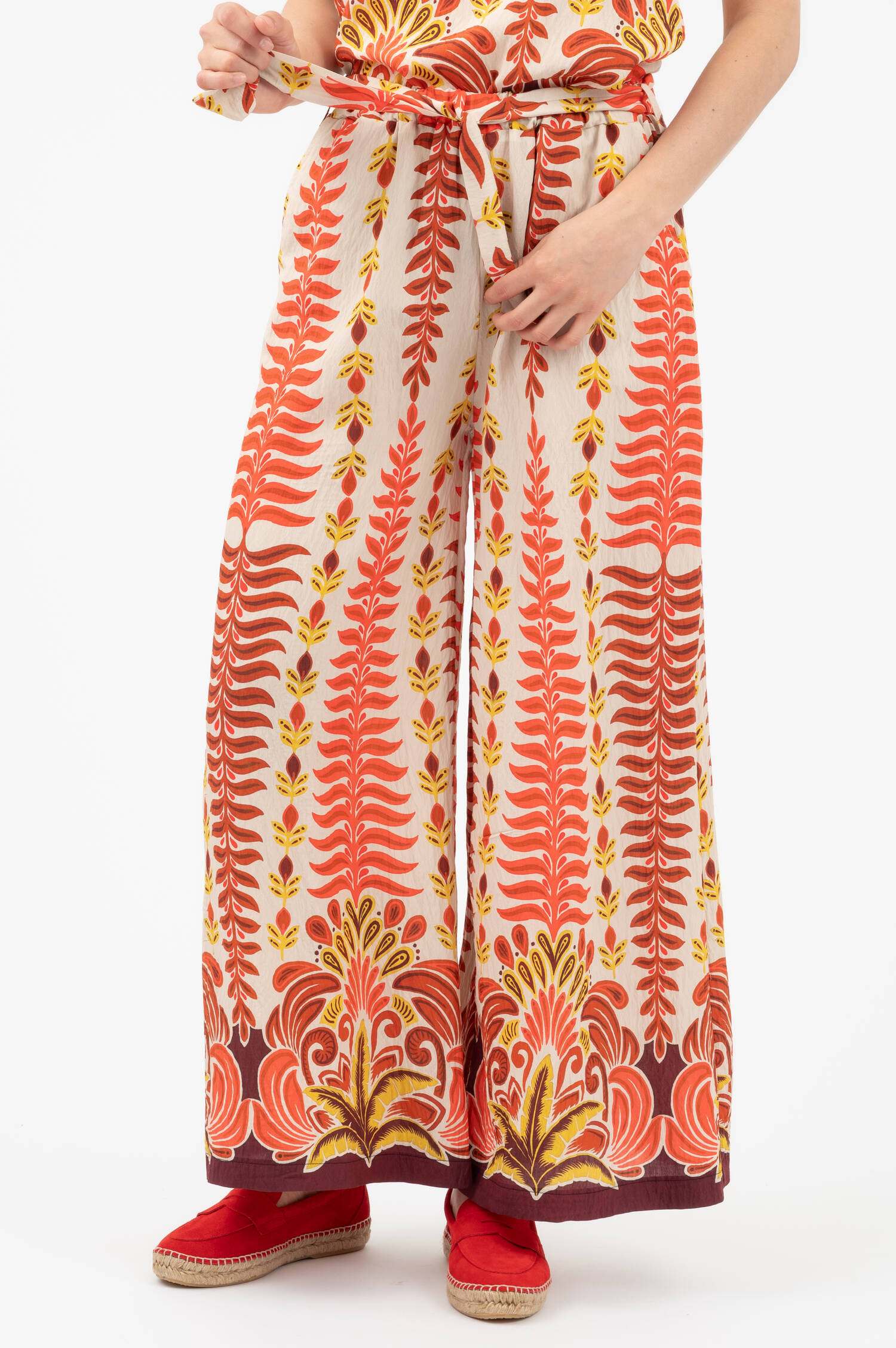 WIde-Leg Schlupfhose PERSOL in Orange