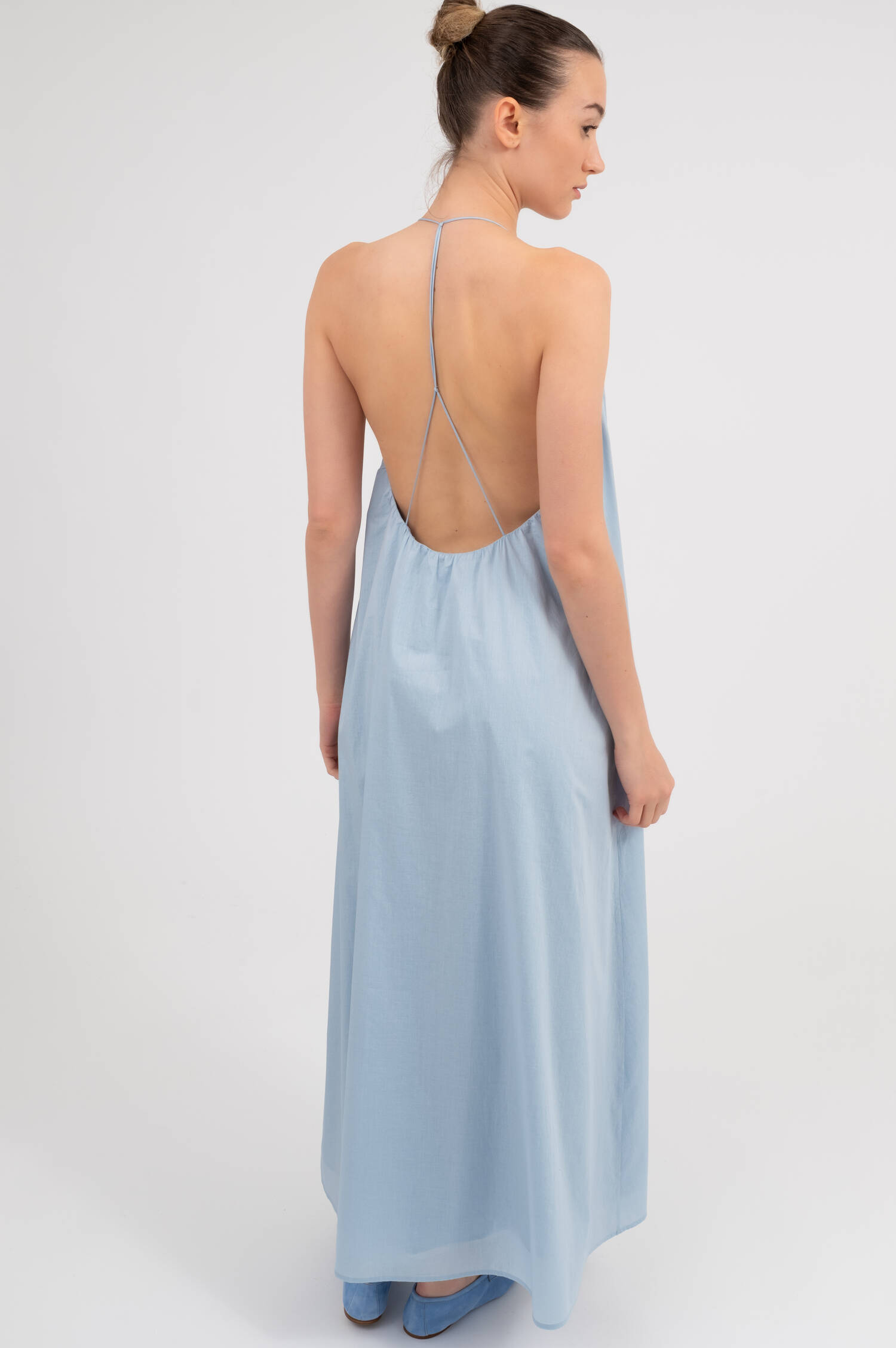 Midi-Schlupfkleid in Doveblau Midi-Schlupfkleid in Doveblau