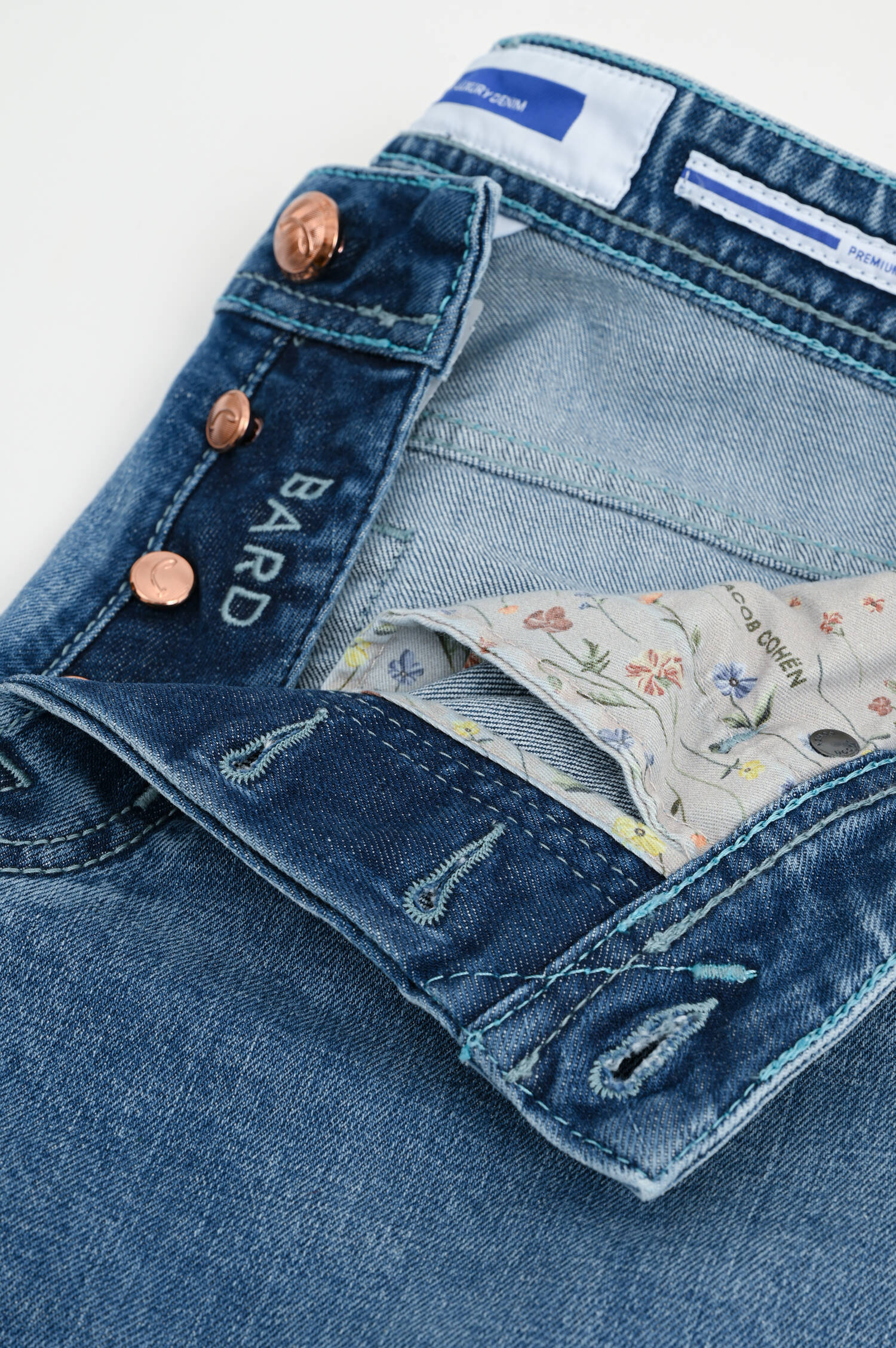 Slim Fit Jeans BARD in Mittelblau