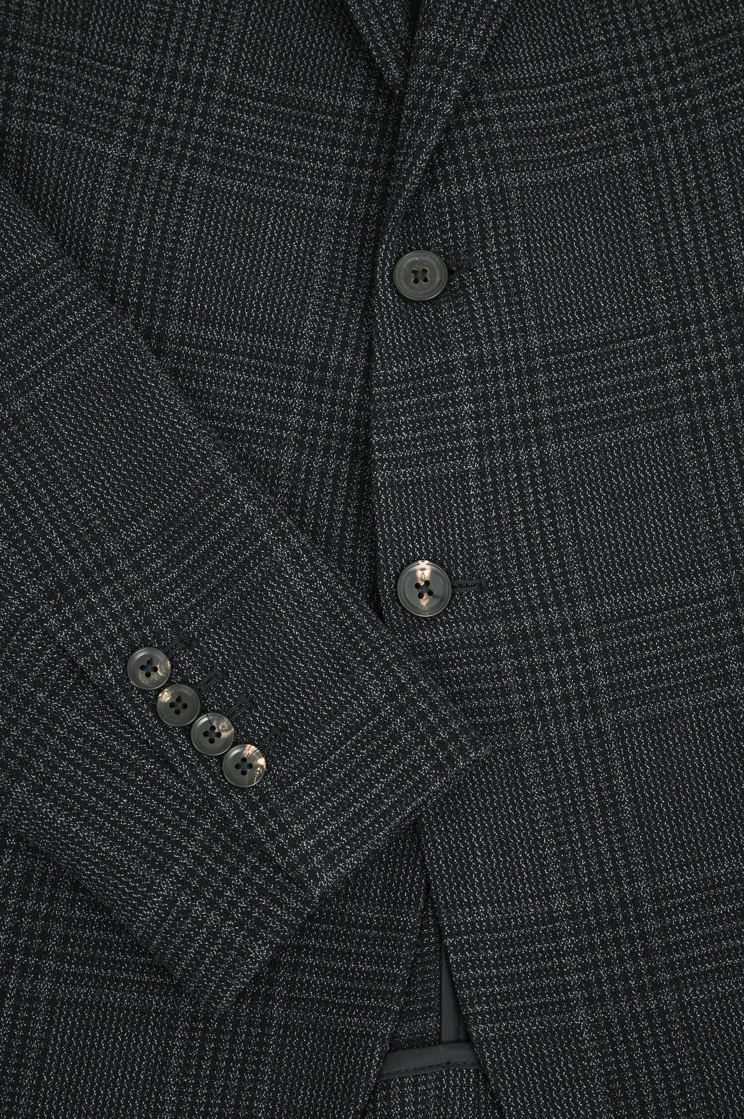  Kariertes Baumwollsakko in Grau