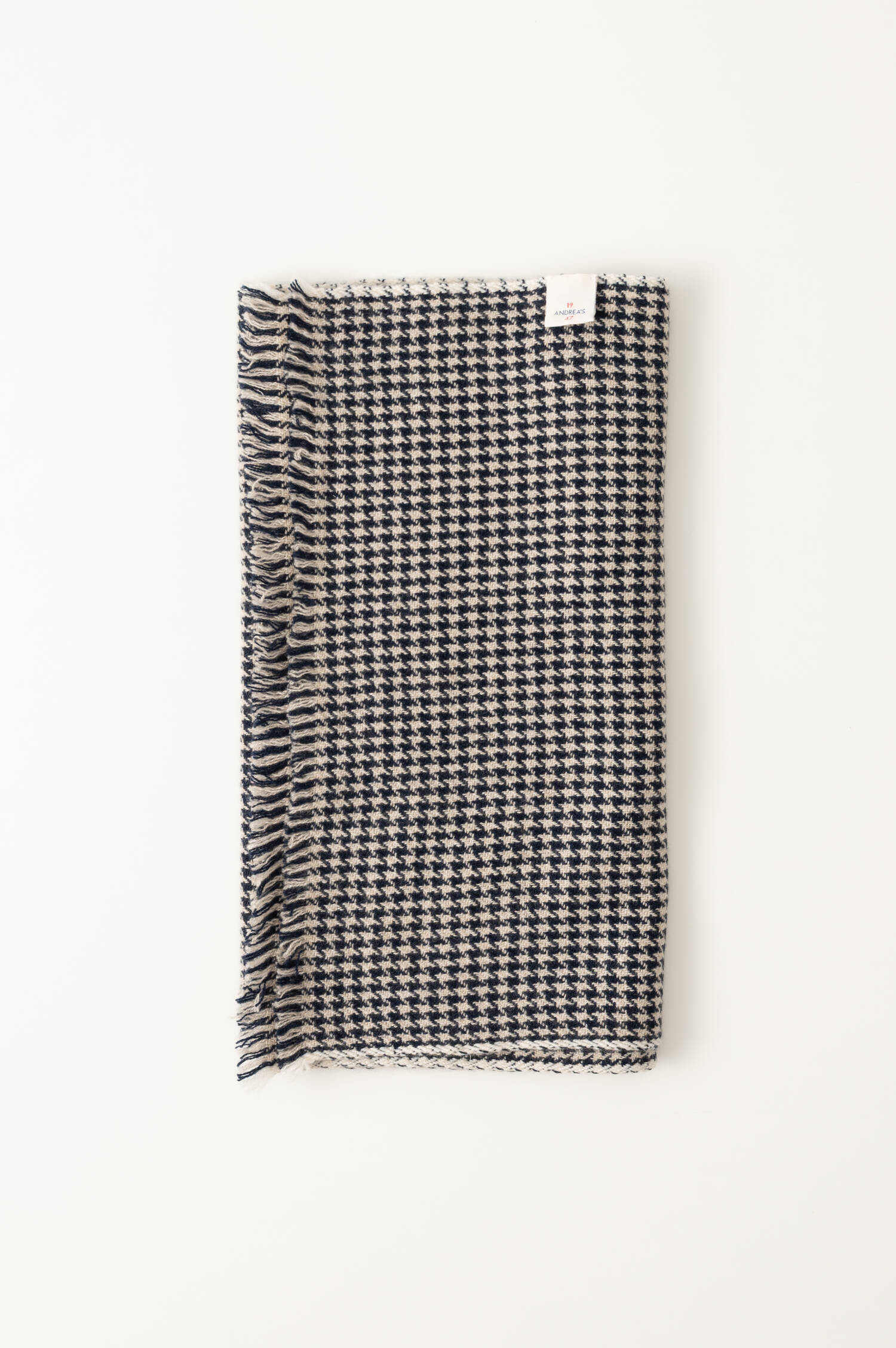 Cashmere-Schal in Blau/Beige Cashmere-Schal in Blau/Beige