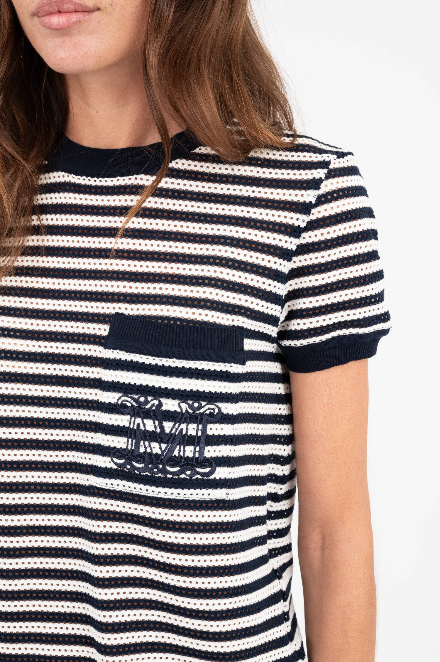 Strickshirt DRAGO in Navy/Weiß gestreift Strickshirt DRAGO in Navy/Weiß gestreift