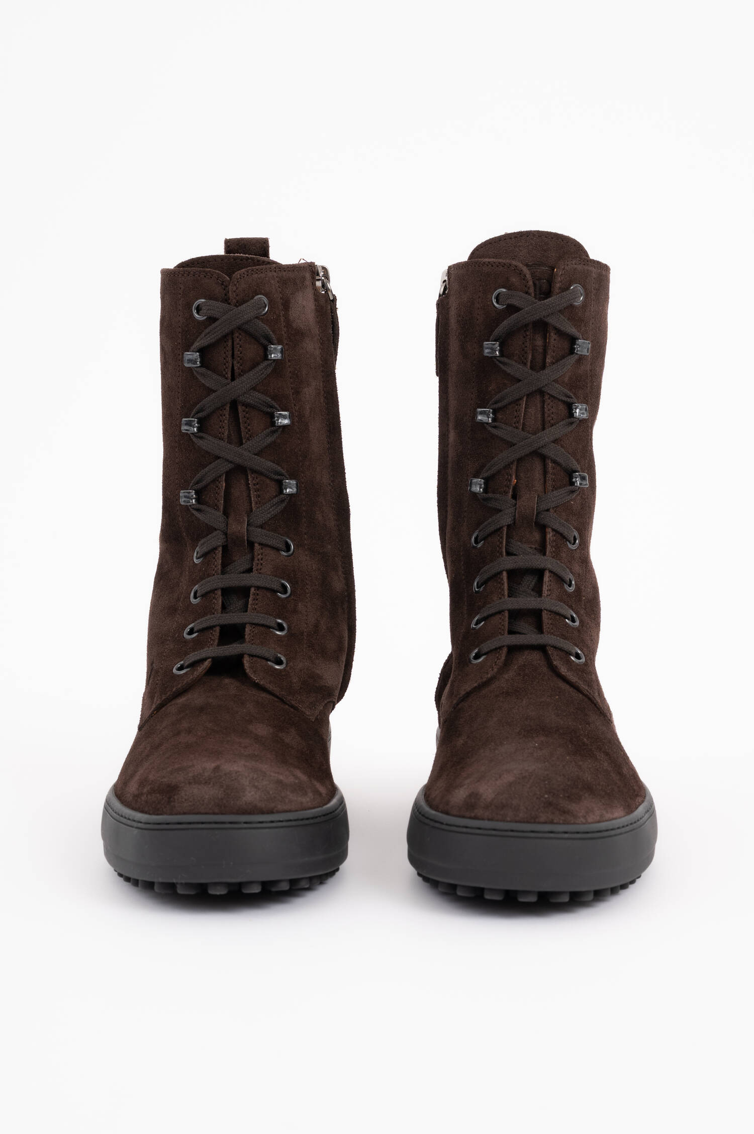 Suede Stiefelette in Braun Suede Stiefelette in Braun