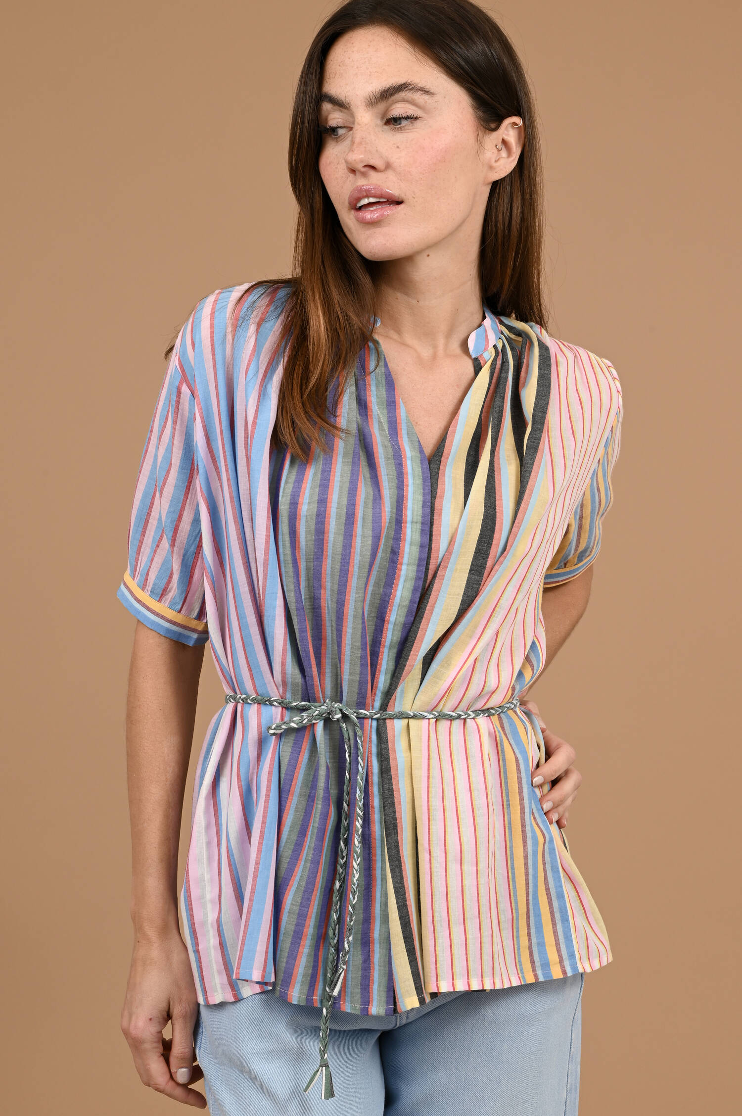 Bluse ARTEMIS in Multicolor gestreift