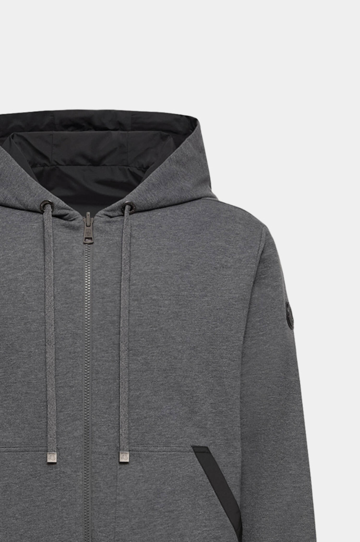 Sweatkapuzenjacke in Grau