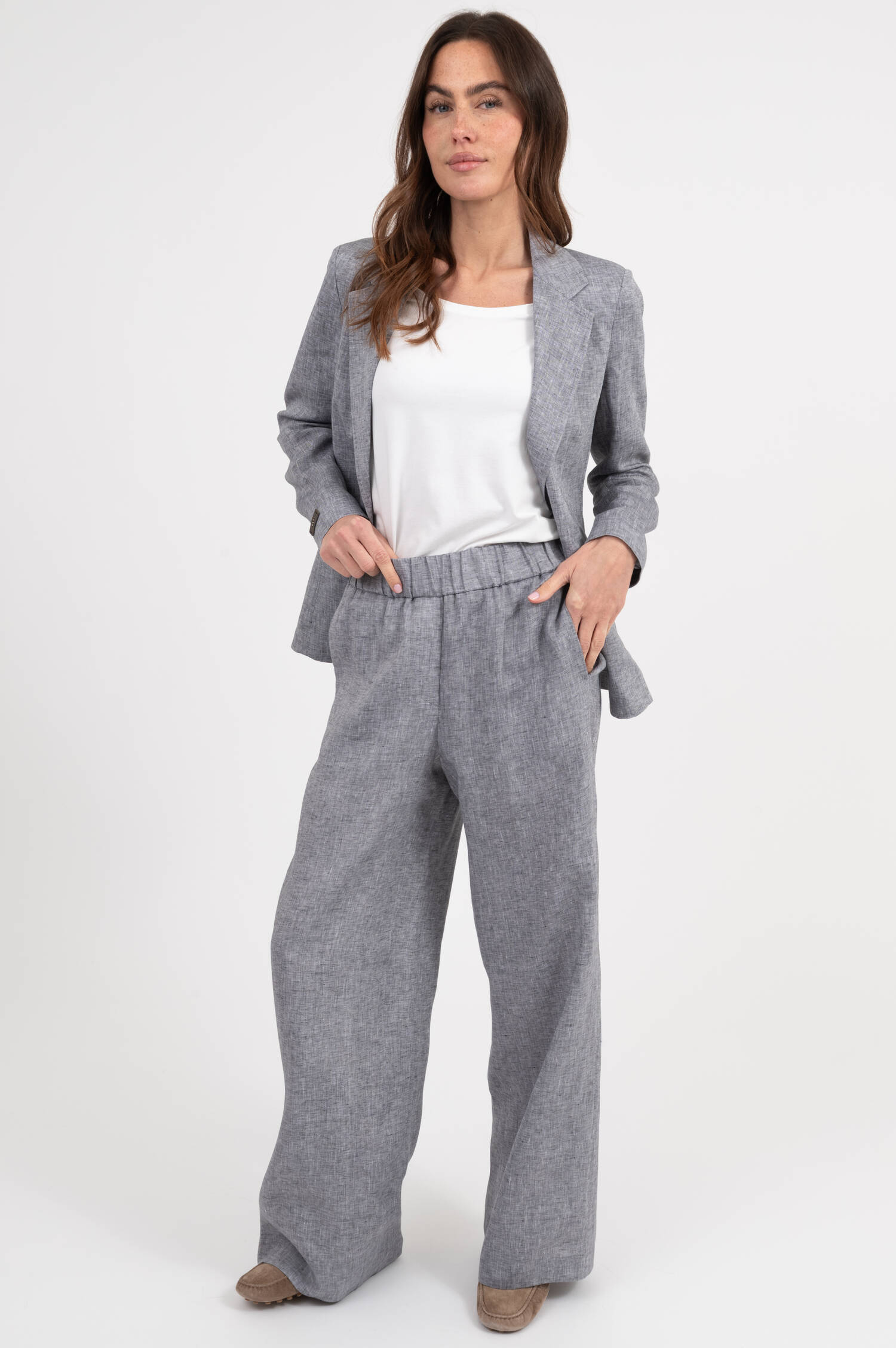 Hose in Blau meliert Hose in Blau meliert