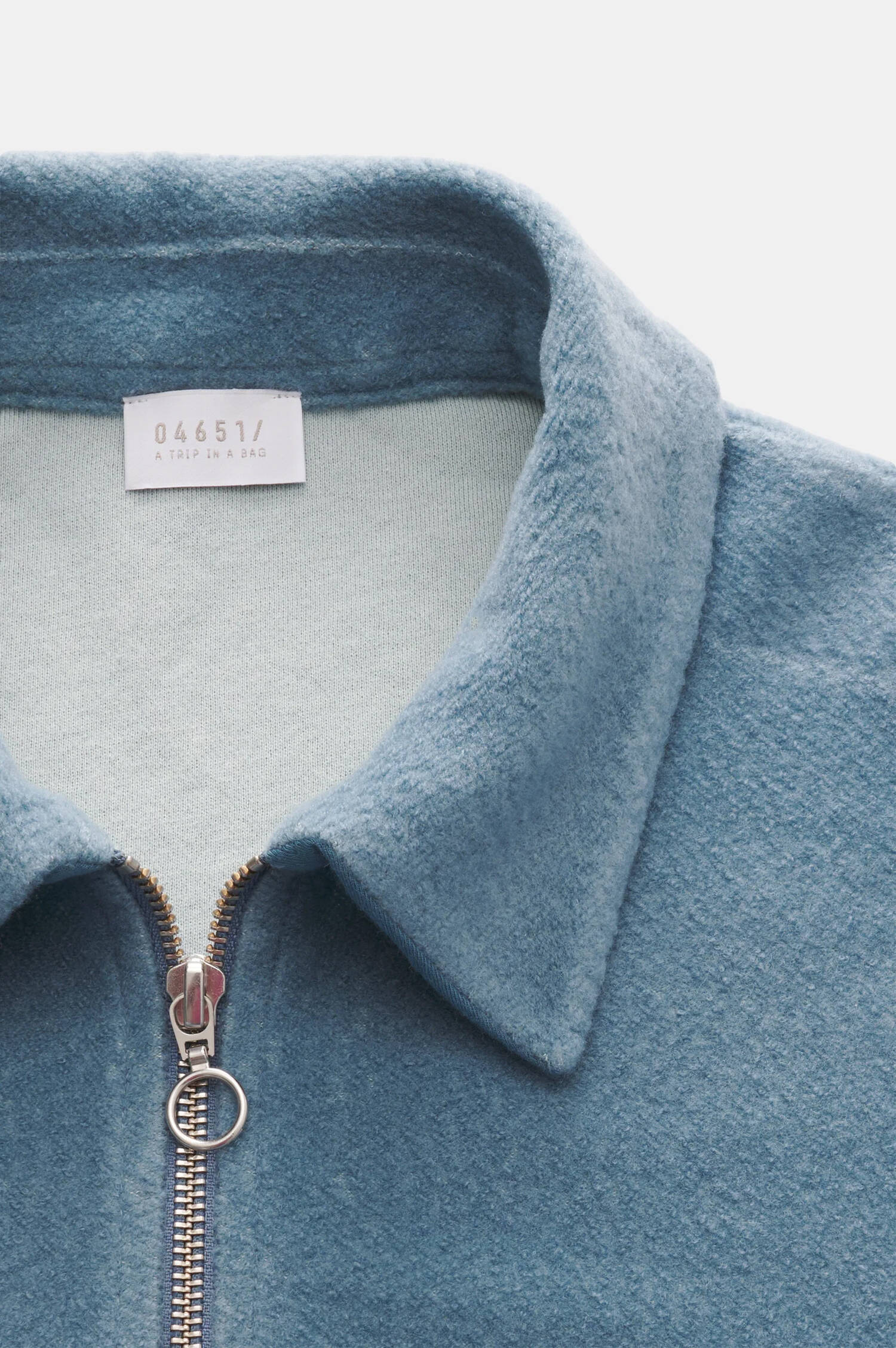 Wollmix Polo-Shirt in Hellblau