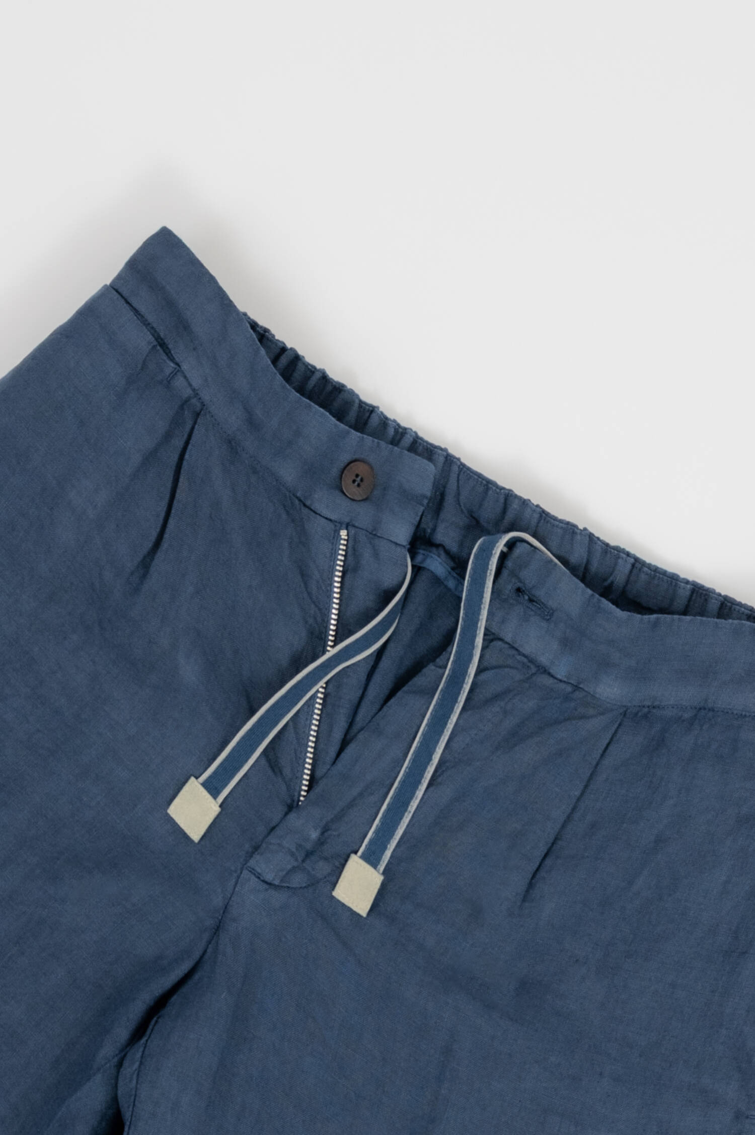 Leinen Bermuda in Navy