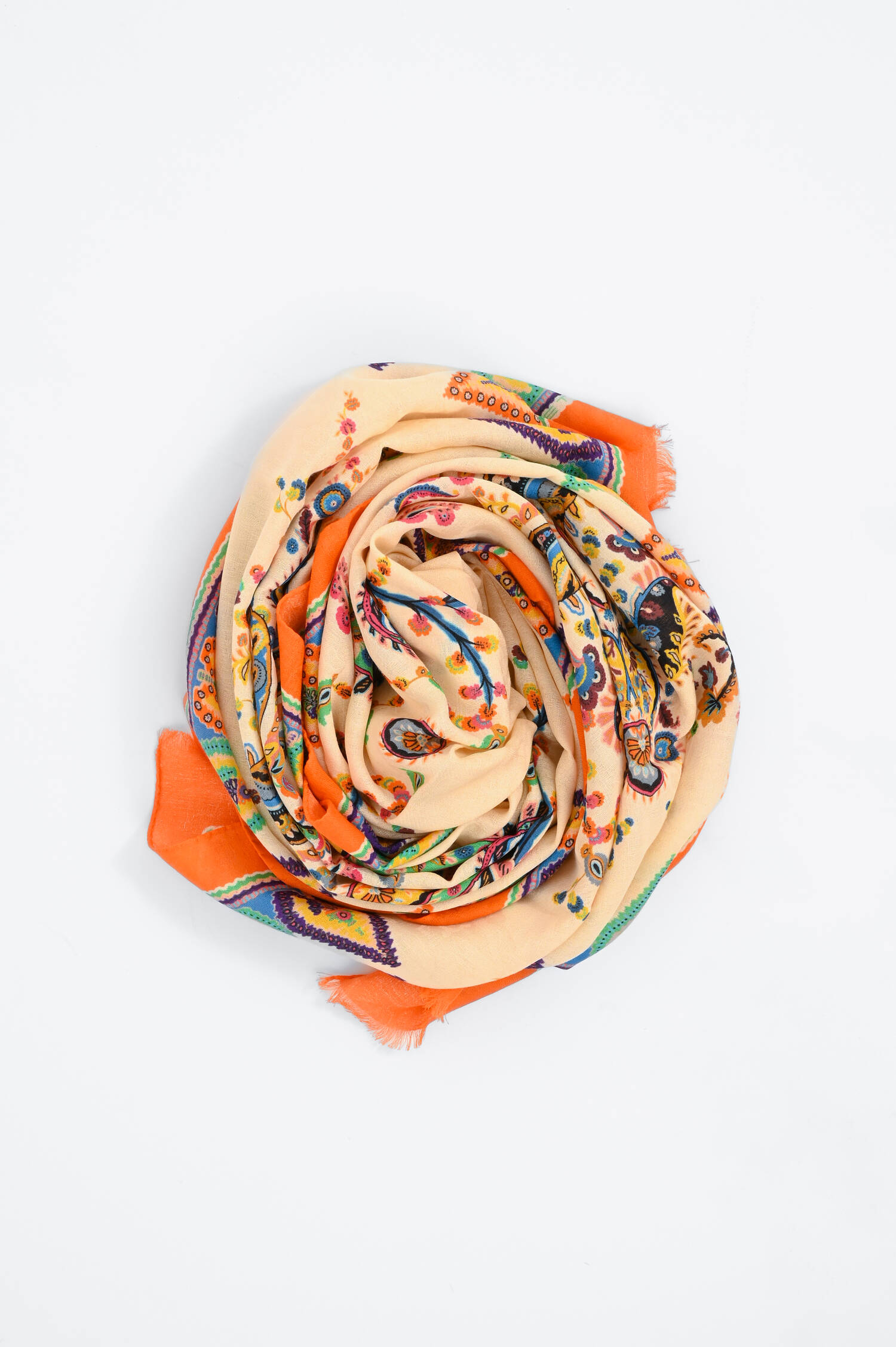 Schal aus Baumwoll-Modal-Mix in Multicolor